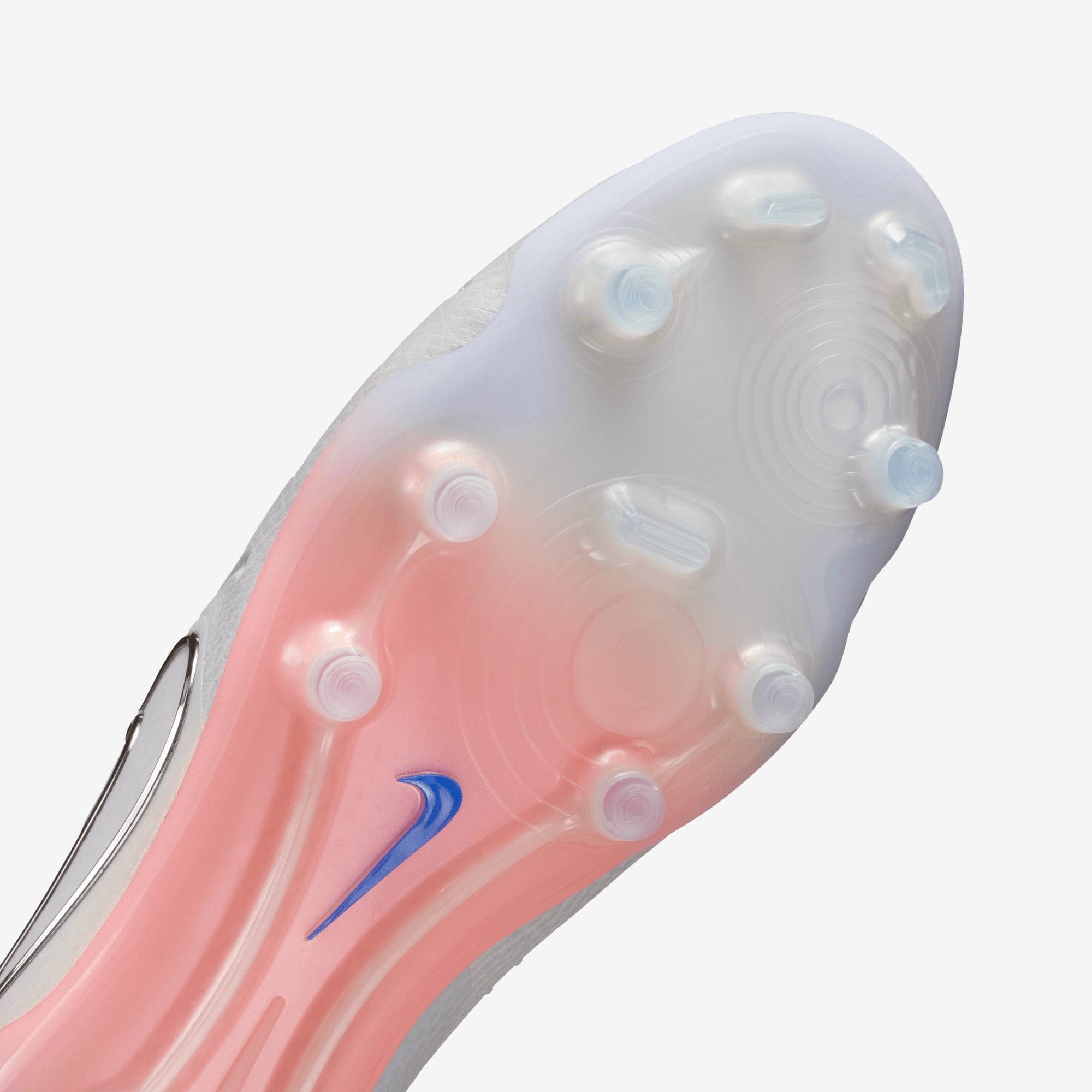 Nike United Tiempo Legend 10 Elite Firm-Ground Low-Top Soccer Cleats - Vast Grey/Racer Blue