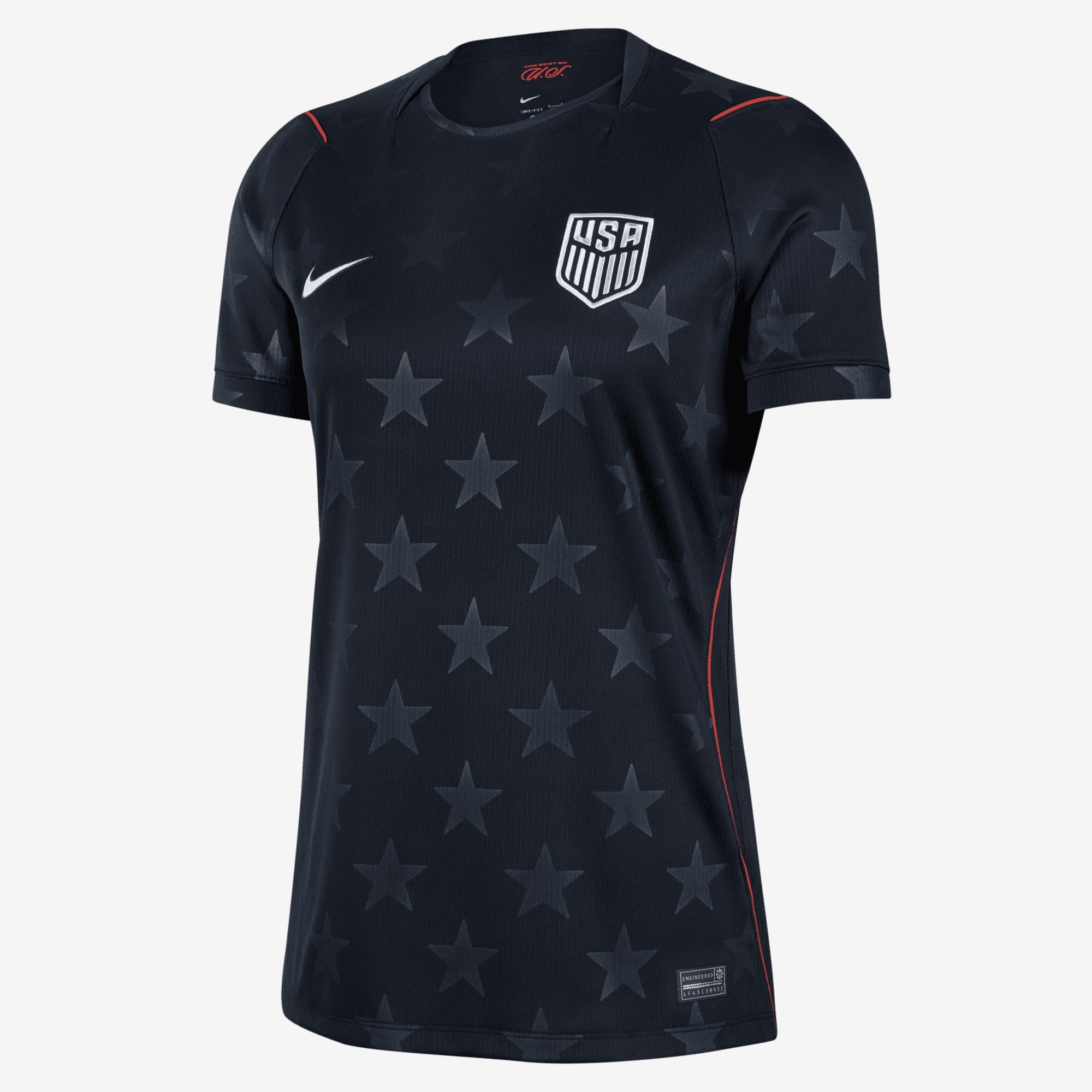 Nike USMNT 2026 Stadium Away Women's Dri-FIT Soccer Replica Jersey - Dark Obsidian/Pure Platinum