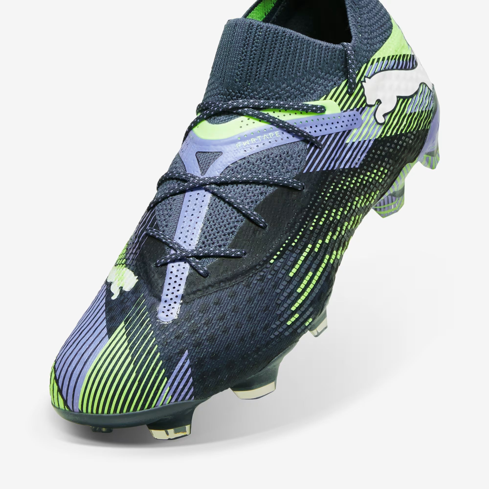 PUMA FUTURE 7 ULTIMATE Firm/Artificial-Ground Low-Top Soccer Cleats - Gray Skies-PUMA White-Fizzy Apple