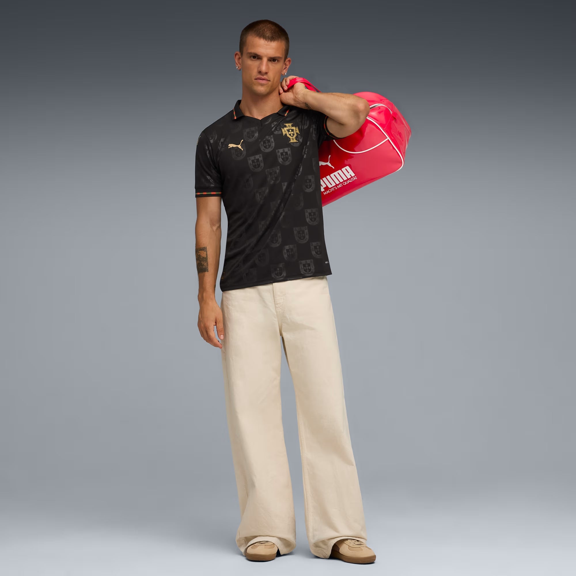 PUMA Portugal 2025/26 Special Edition Men's Soccer Jersey - PUMA Black-PUMA Gold