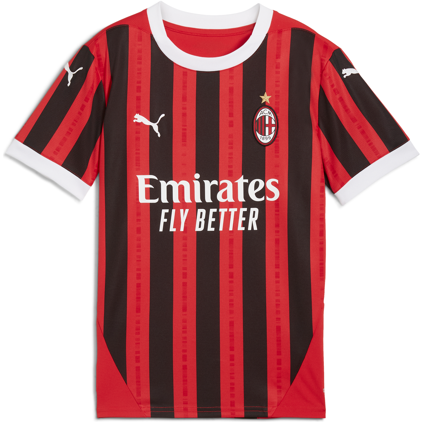 Puma AC Milan Youth 24/25 Stadium Home Jersey