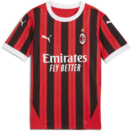 Puma AC Milan Youth 24/25 Stadium Home Jersey