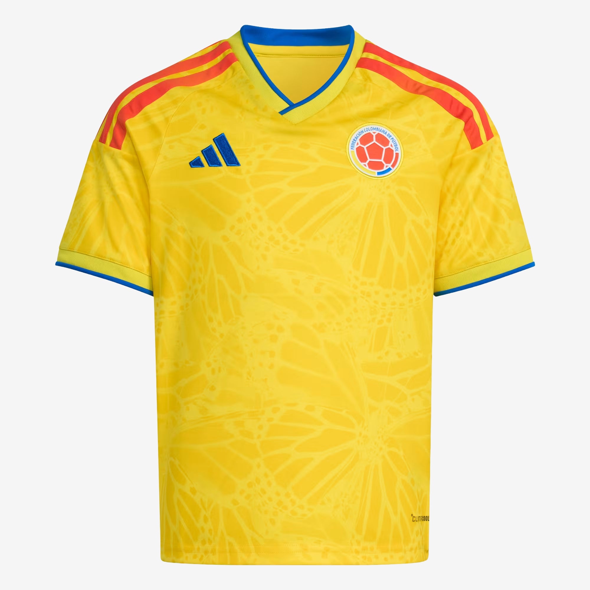 adidas Colombia 2026 Stadium Home Big Kids' Soccer Jersey - Impact Yellow