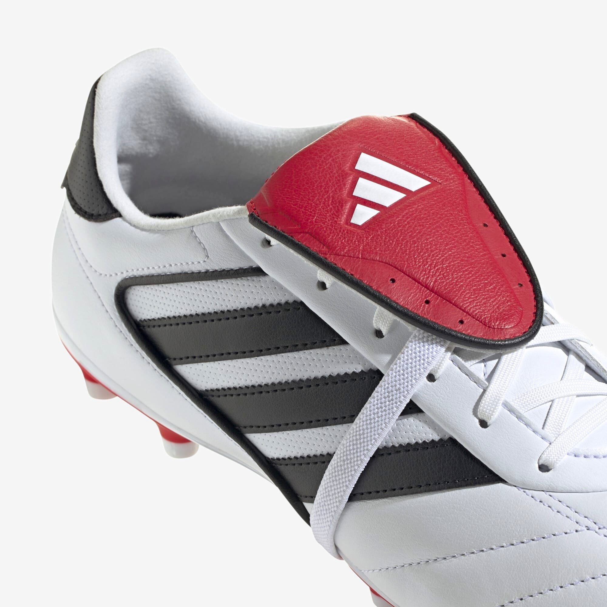 adidas Copa Gloro 2 FG Low-Top Soccer Cleats - Cloud White / Core Black / Better Scarlet