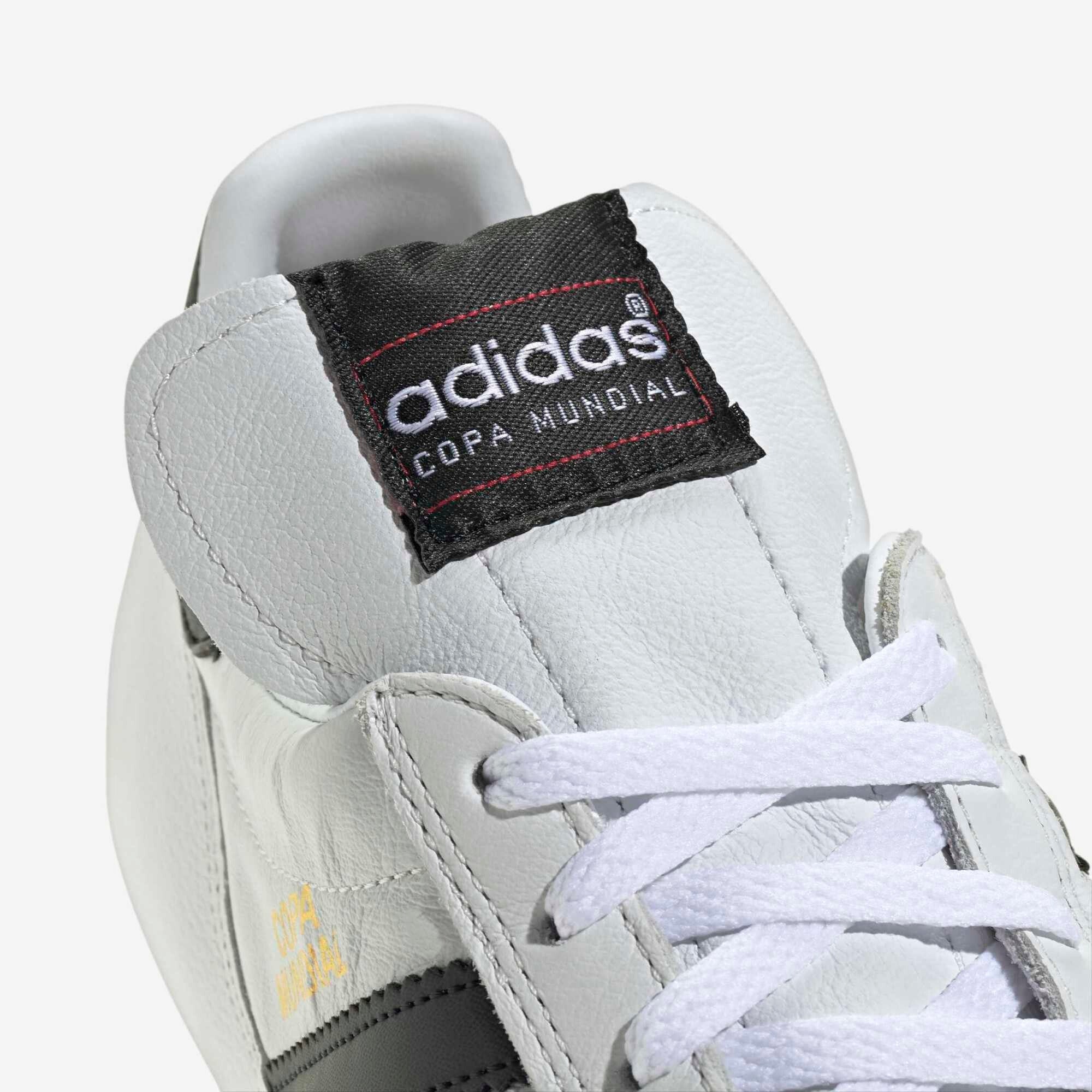 adidas Copa Mundial Firm-Ground Low-Top Soccer Cleats - Cloud White / Core Black / Gold Metallic