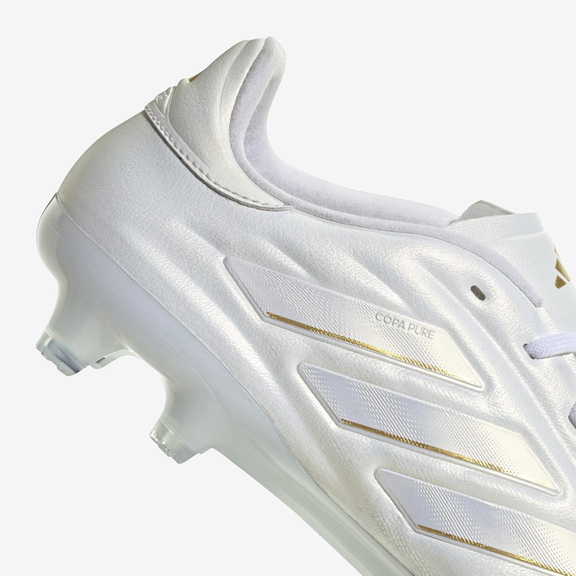 adidas Copa Pure 2 Elite FG Low-Top Soccer Cleats - Cloud White / Cloud White / Gold Metallic