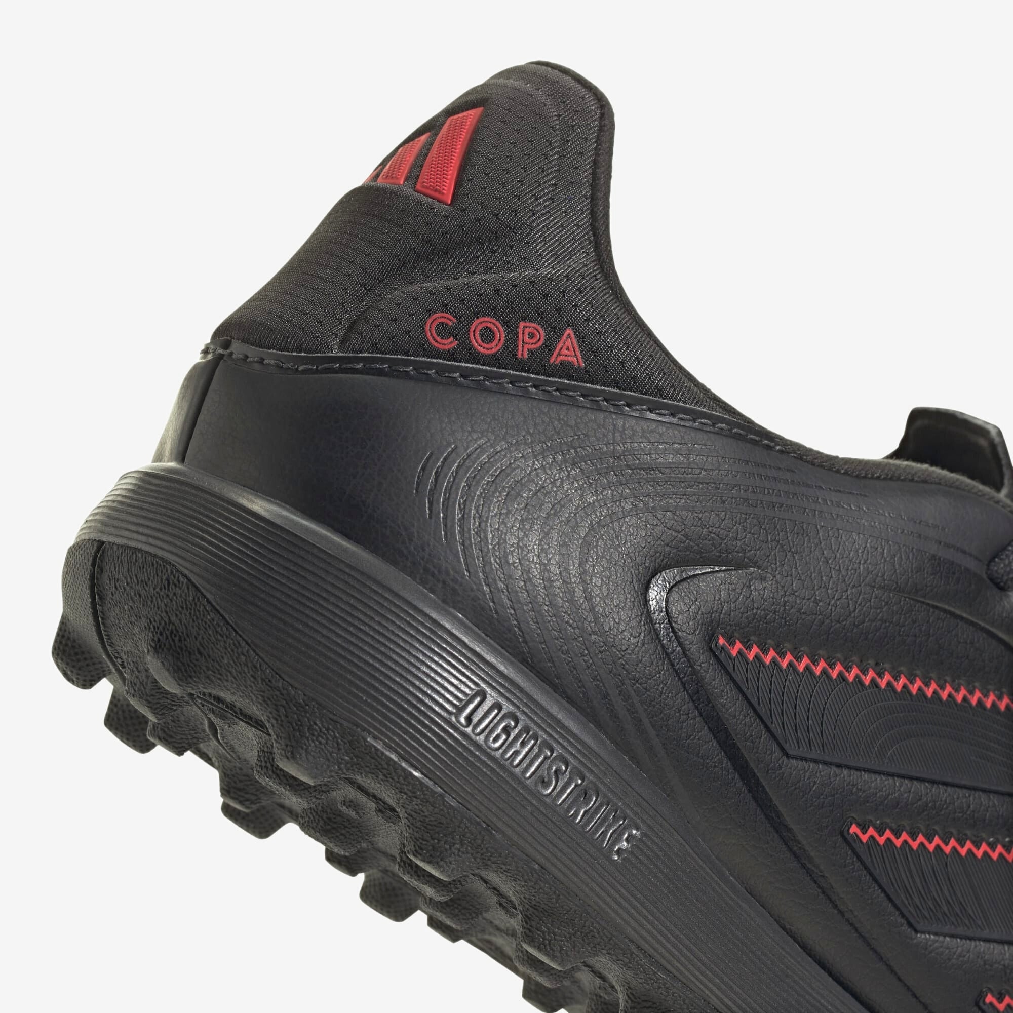 adidas Copa Pure 3 League TF Low-Top Soccer Shoes - Core Black / Carbon / Lucid Red