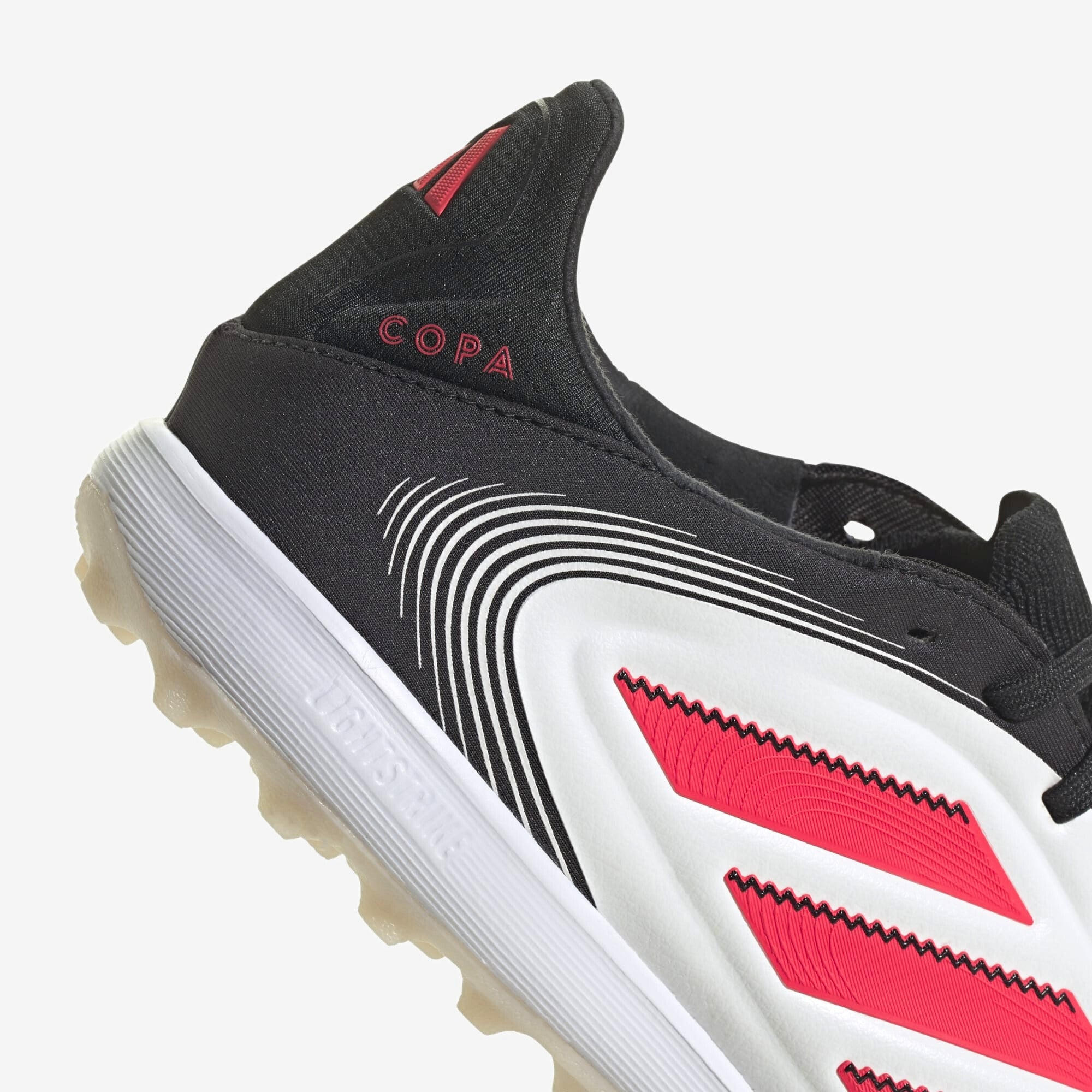 adidas Copa Pure 3 Pro TF Low-Top Soccer Shoes - Cloud White / Lucid Red / Core Black