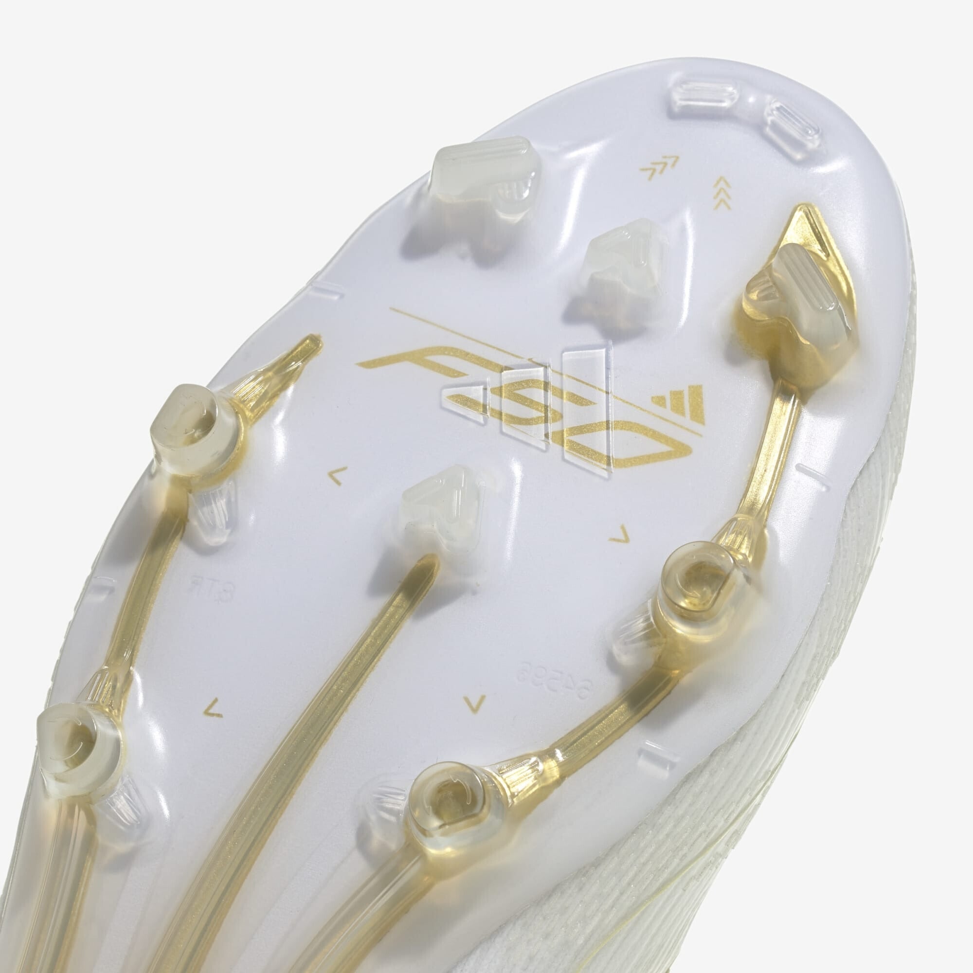adidas F50 Elite Firm-Ground Low-Top Soccer Cleats - Cloud White / Gold Metallic / Cloud White