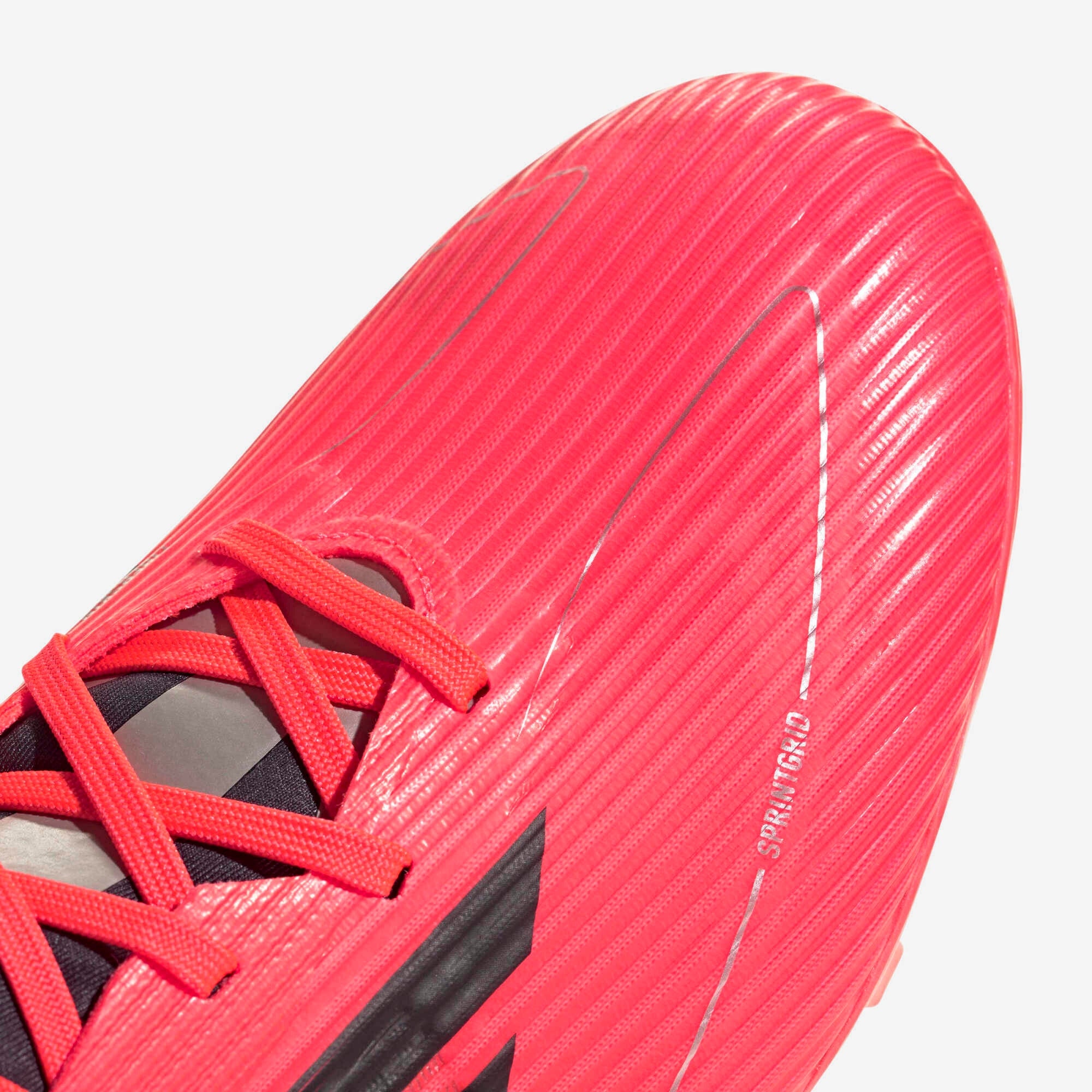 adidas F50 League Firm/Multi-Ground Low-Top Soccer Cleats - Turbo / Aurora Black / Platinum Metallic