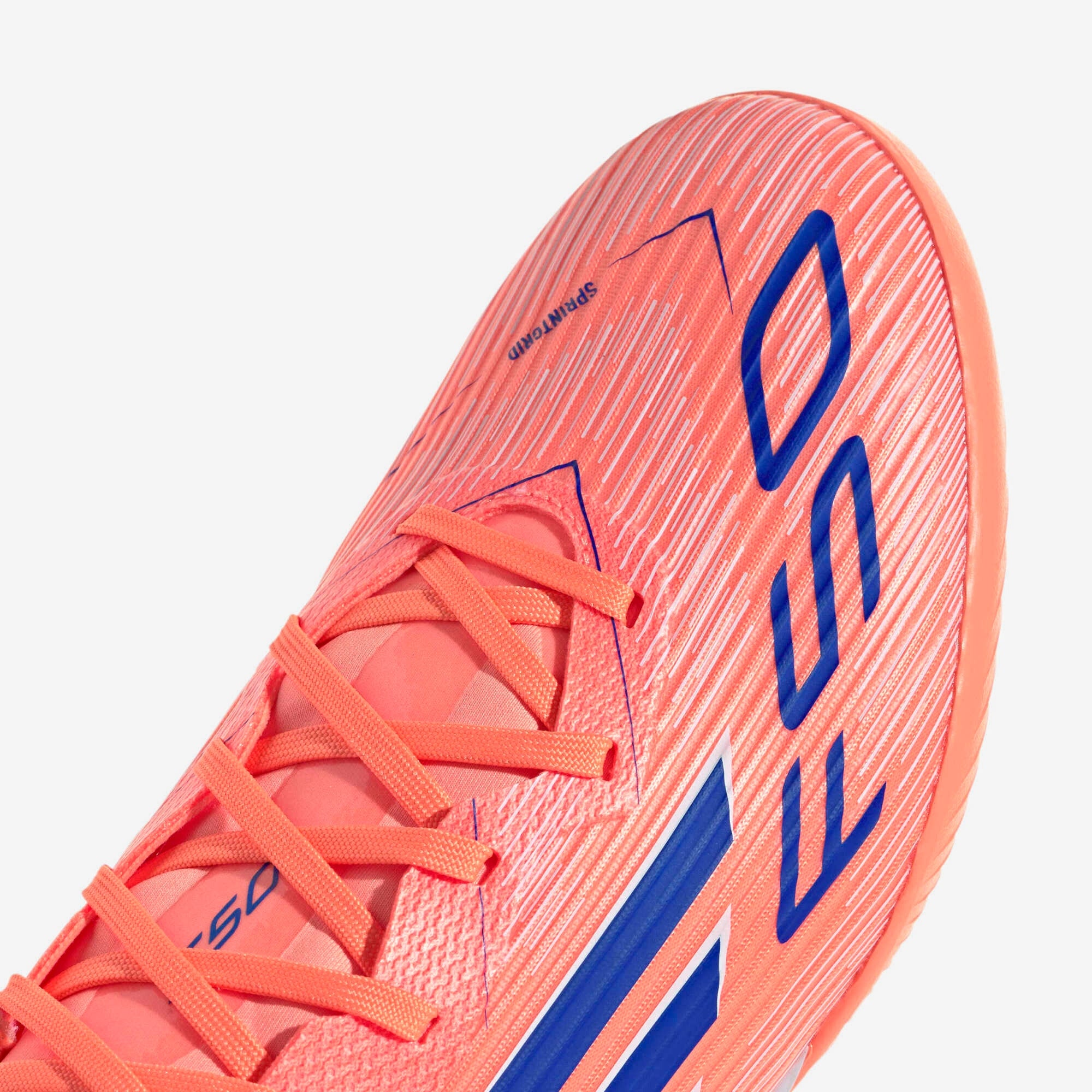 adidas F50 League Turf Low-Top Soccer Shoes - Beam Orange / Lucid Blue / Cloud White