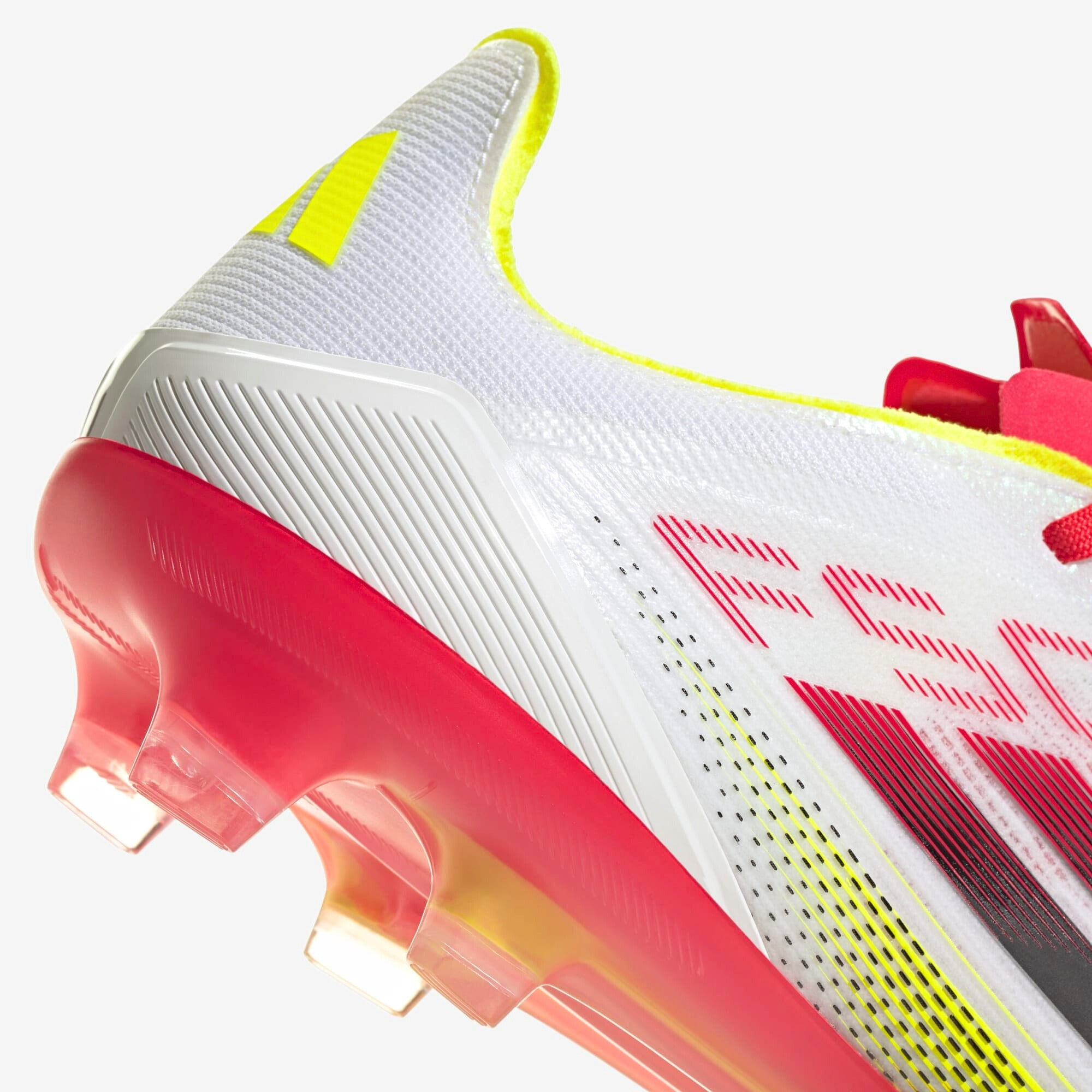 adidas F50 Pro FG Low-Top Soccer Cleats - Cloud White / Core Black / Solar Yellow