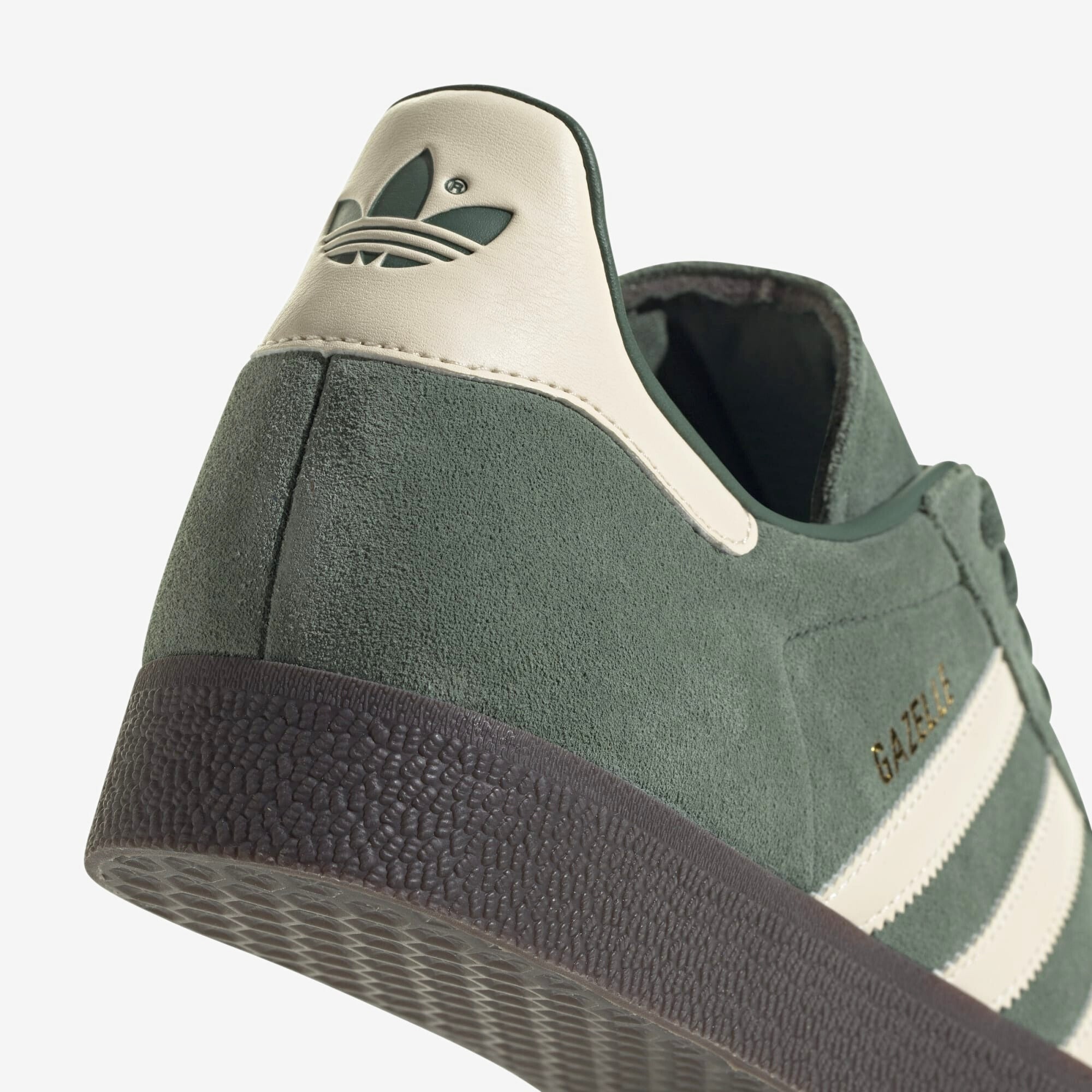 adidas Gazelle IC Low-Top Soccer Shoes - Green Oxide / Wonder White