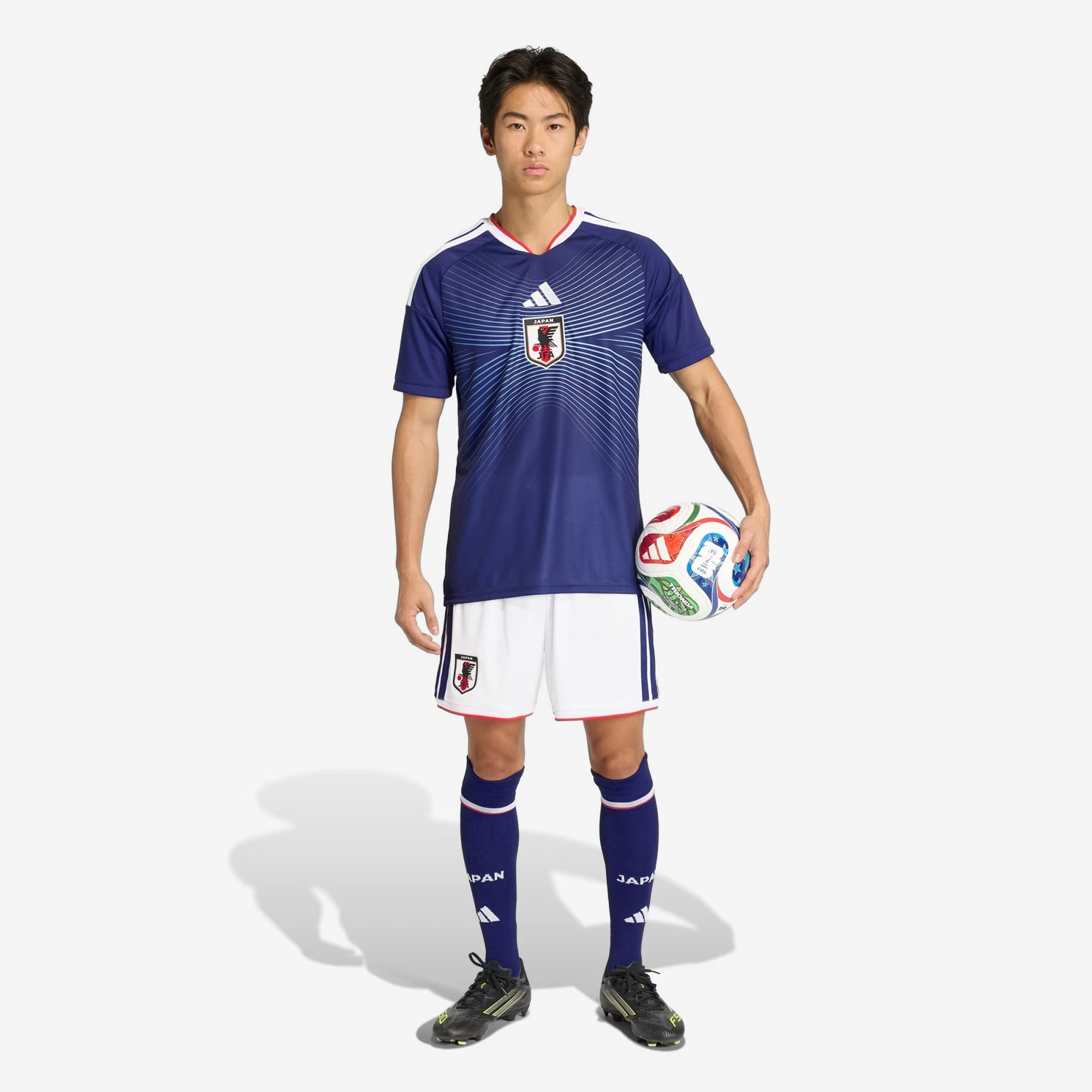 adidas Japan 2026 Stadium Home Men's Soccer Jersey - Japan Blue / Ash Blue