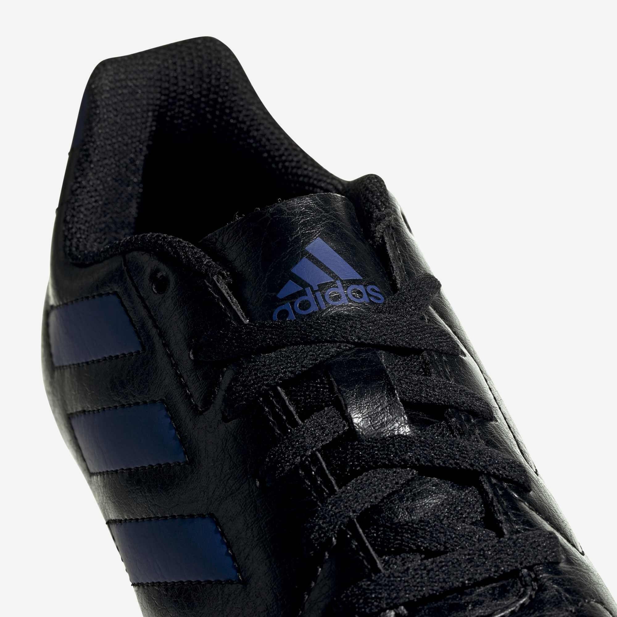 adidas Jr. Goletto VII Little/Big Kids' Firm-Ground Low-Top Soccer Cleats - Core Black / Team Royal Blue / Team Royal Blue