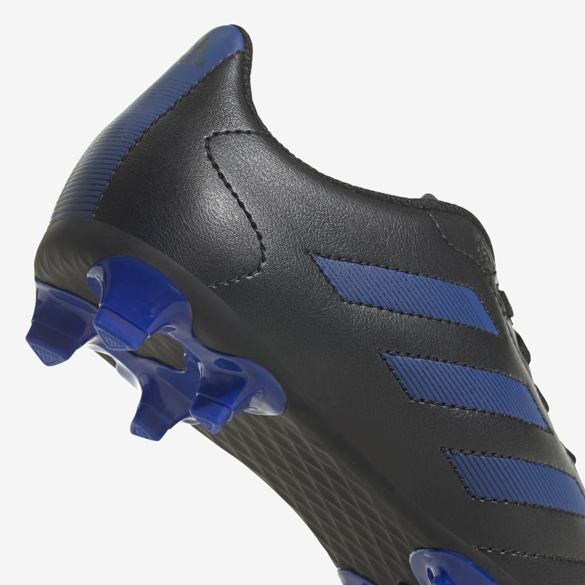 adidas Jr. Goletto VIII Little/Big Kids' FG Low-Top Soccer Cleats - Core Black / Royal Blue / Core Black