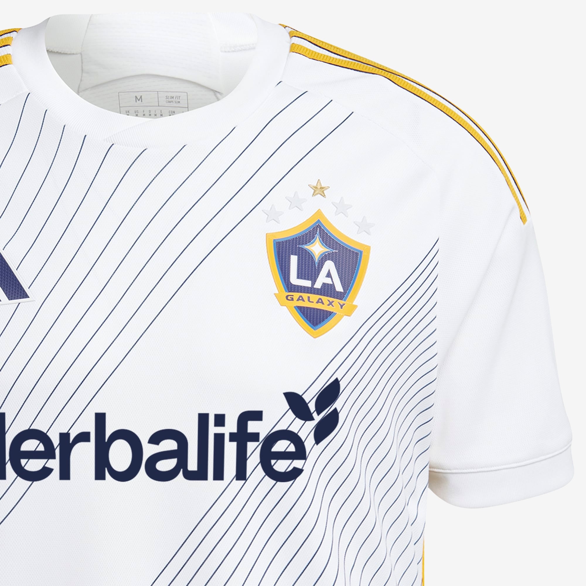 adidas LA Galaxy 2024/25 Match Home Men's AEROREADY Soccer Authentic Jersey - White