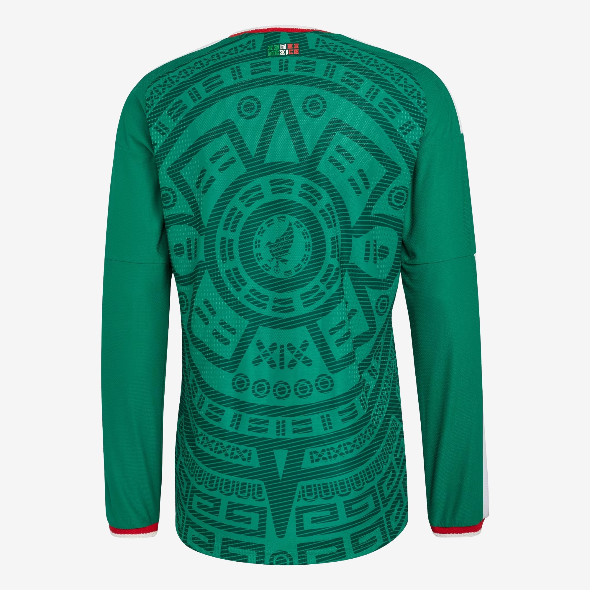 adidas Mexico 2026 Match Home Men's Soccer Authentic Long-Sleeve Jersey - Bold Green