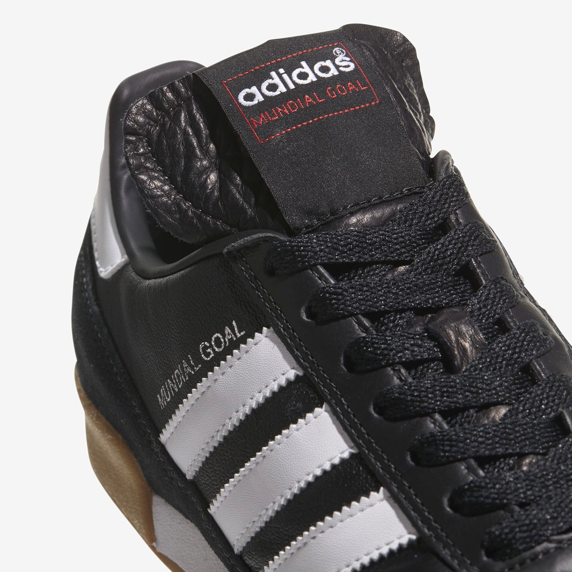 adidas Mundial Goal IC Low-Top Soccer Shoes - Black/White