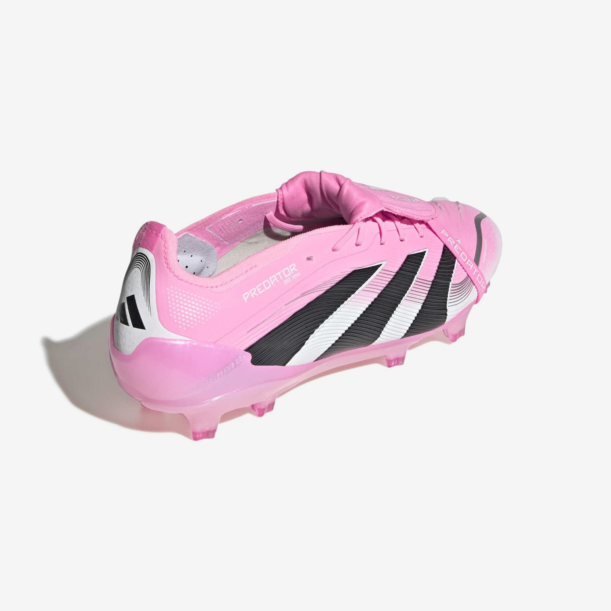 adidas Predator Elite Fold-Over Tongue Firm-Ground Low-Top Soccer Cleats - Beam Pink / Core Black / Cloud White