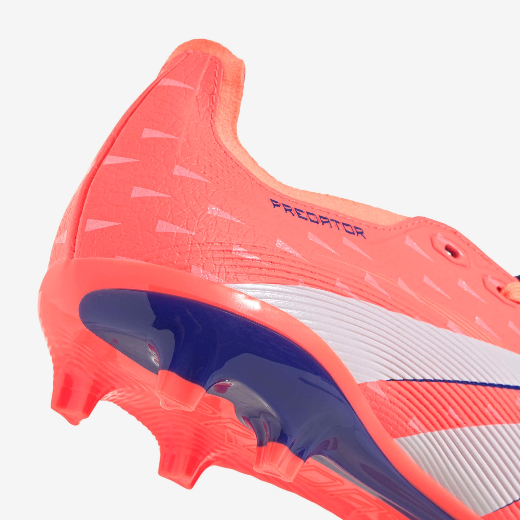 adidas Predator League Fold-Over Tongue Firm/Multi-Ground Low-Top Soccer Cleats - Signal Coral / Cloud White / Beam Orange