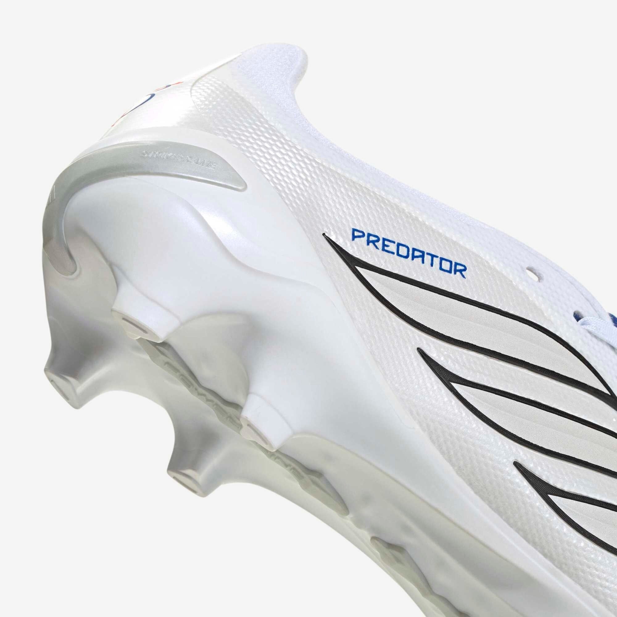 adidas Predator League Fold-Over Tongue Firm-Ground Low-Top Soccer Cleats - Cloud White / Zero Metalic / Royal Blue
