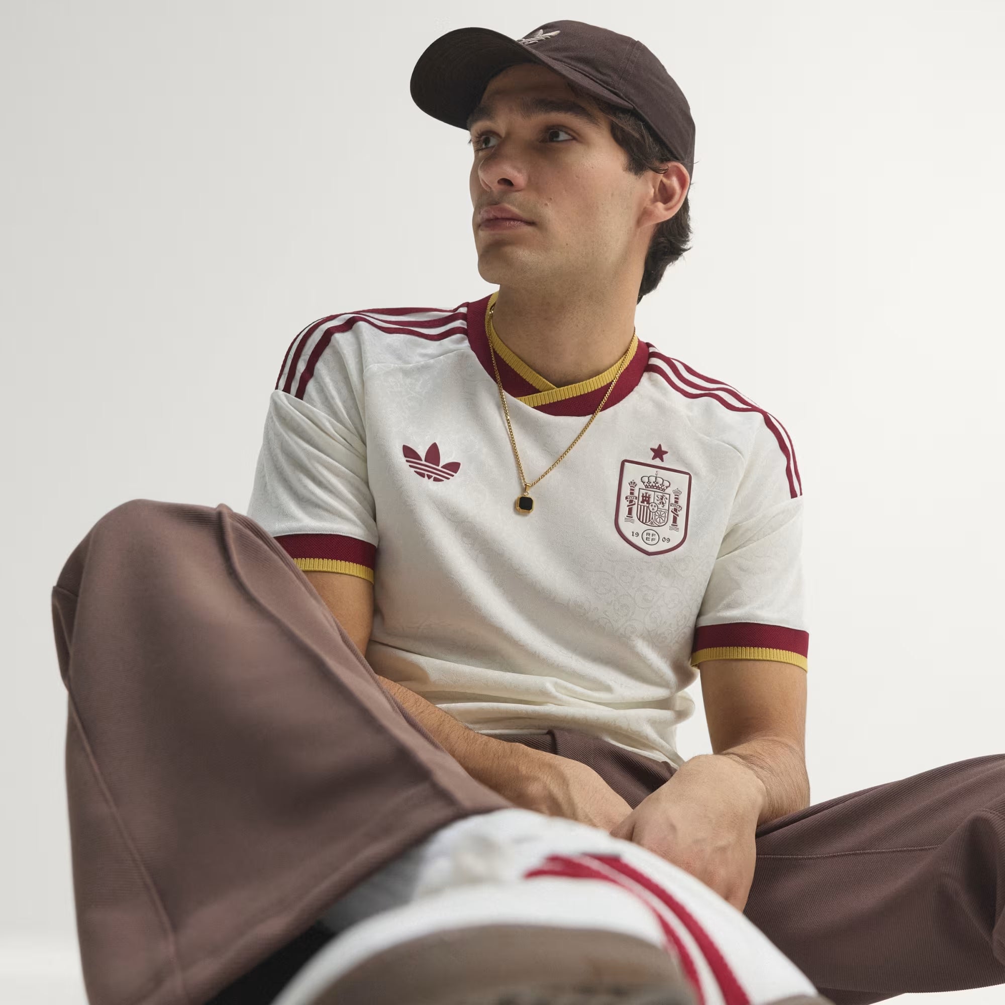 adidas Spain 2026 Match Away Men's Soccer Authentic Jersey - Off White