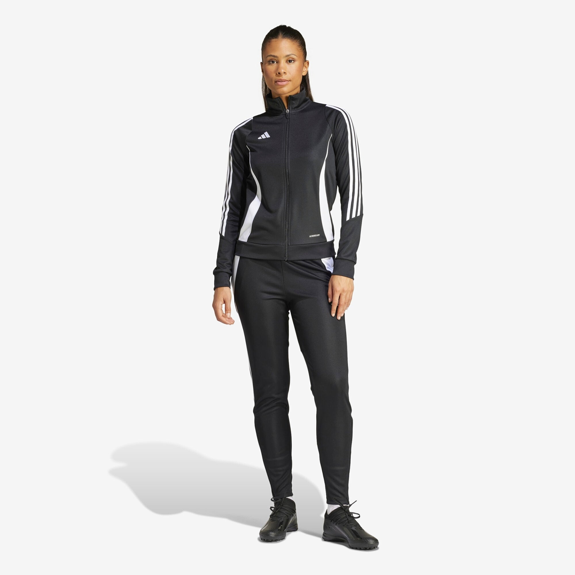 adidas Tiro 24 Training Women's Full-Zip Soccer Track Jacket - Black / White