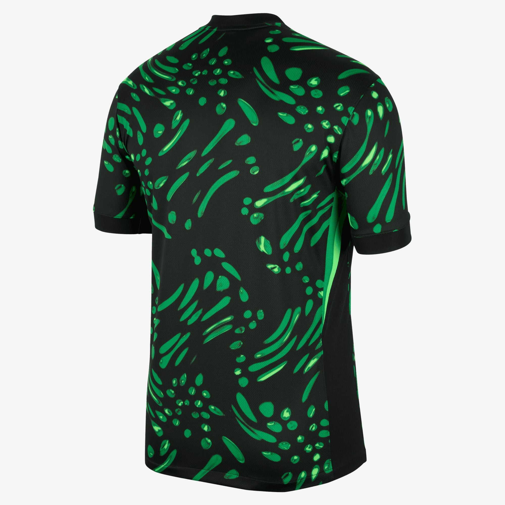 Nike Nigeria 2024 Stadium Away Men's Dri-FIT Soccer Replica Jersey - Black/Lucky Green/White