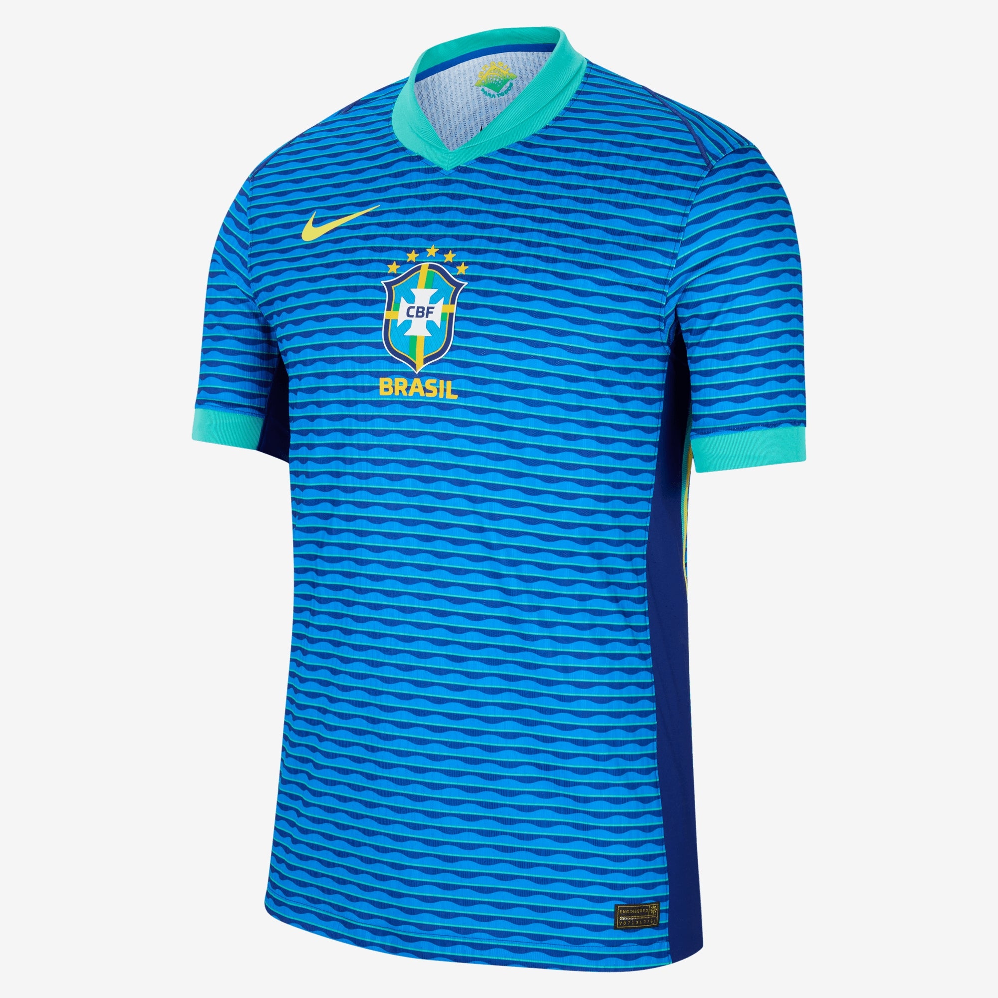 Nike Brazil 2024 Match Away Men's Dri-FIT ADV Soccer Authentic Jersey - Soar/Lt Retro/Dynamic Yellow