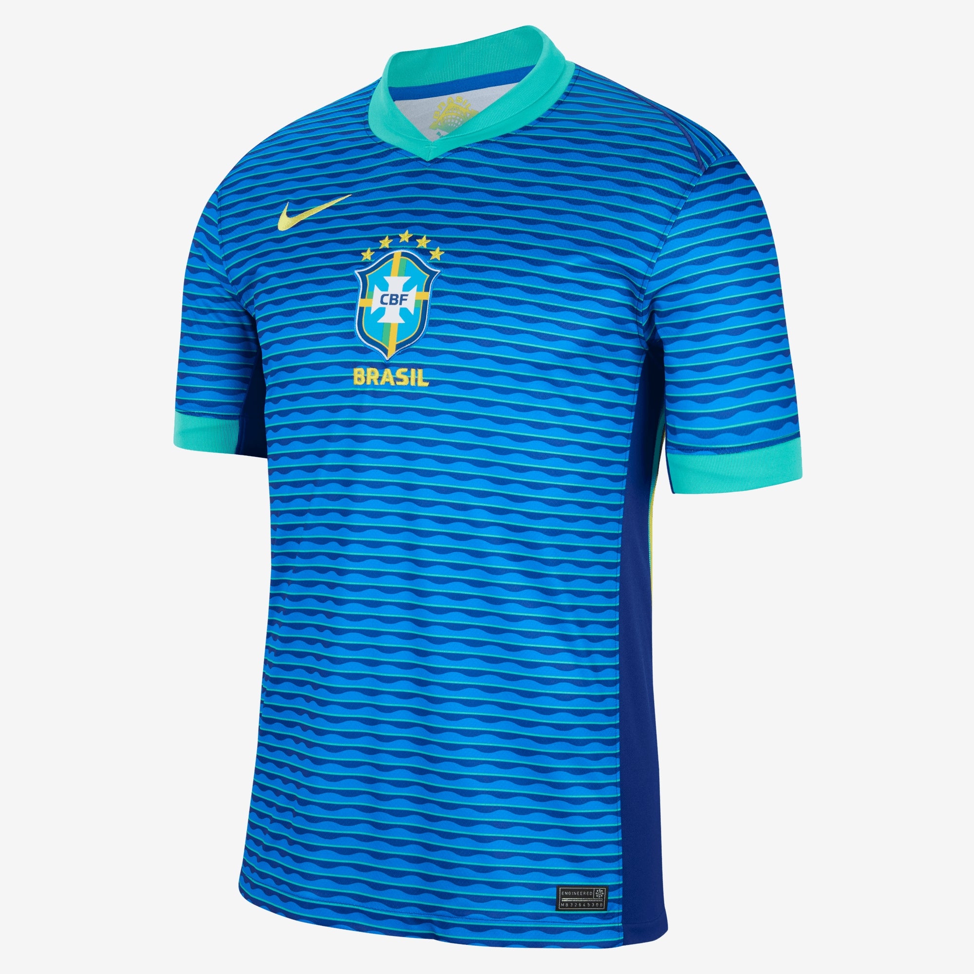 Nike Brazil 2024 Stadium Away Men's Dri-FIT Soccer Replica Jersey - Soar/Lt Retro/Dynamic Yellow