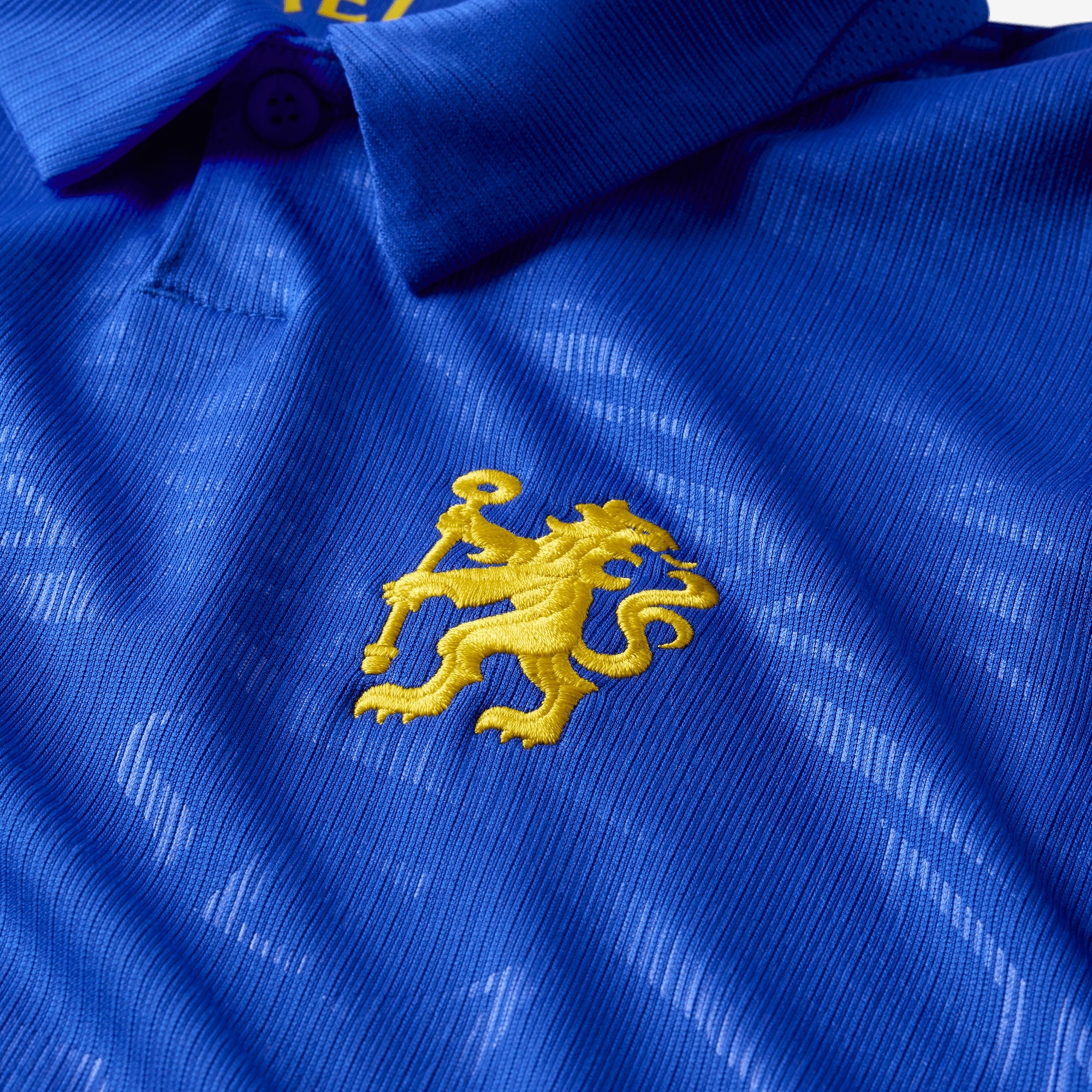 Nike Chelsea FC 2026/27 Stadium Home Big Kids' Dri-FIT Soccer Repica Jersey - Bright Blue/Midwest Gold/Midwest Gold