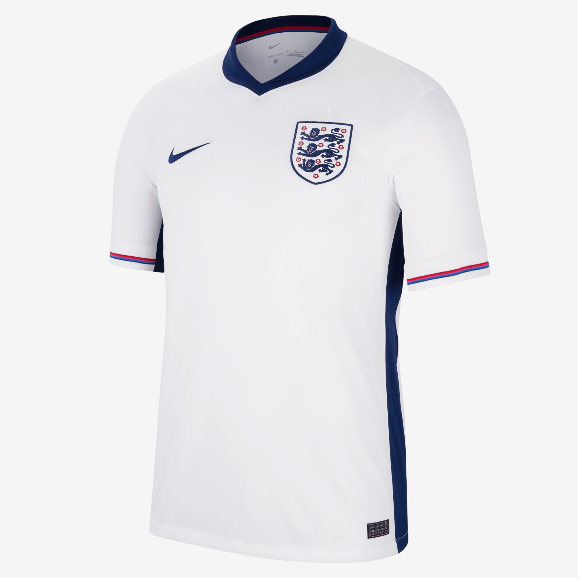 Nike England (Men's Team) 2024/25 Stadium Home Men's Dri-FIT Soccer Replica Jersey - White/Blue Void