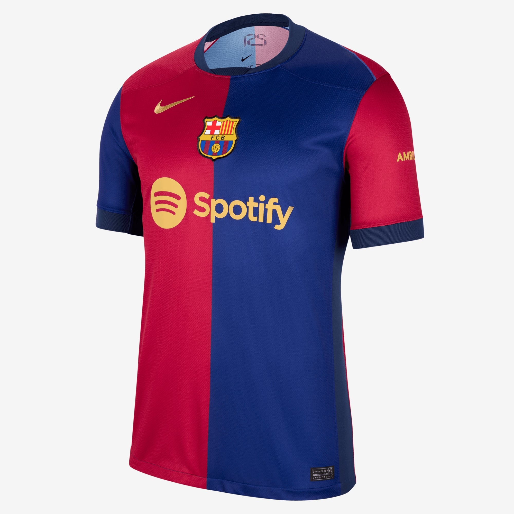 Nike FC Barcelona 2024/25 Stadium Home Men's Dri-FIT Soccer Replica Jersey - Deep Royal Blue/Noble Red/Club Gold