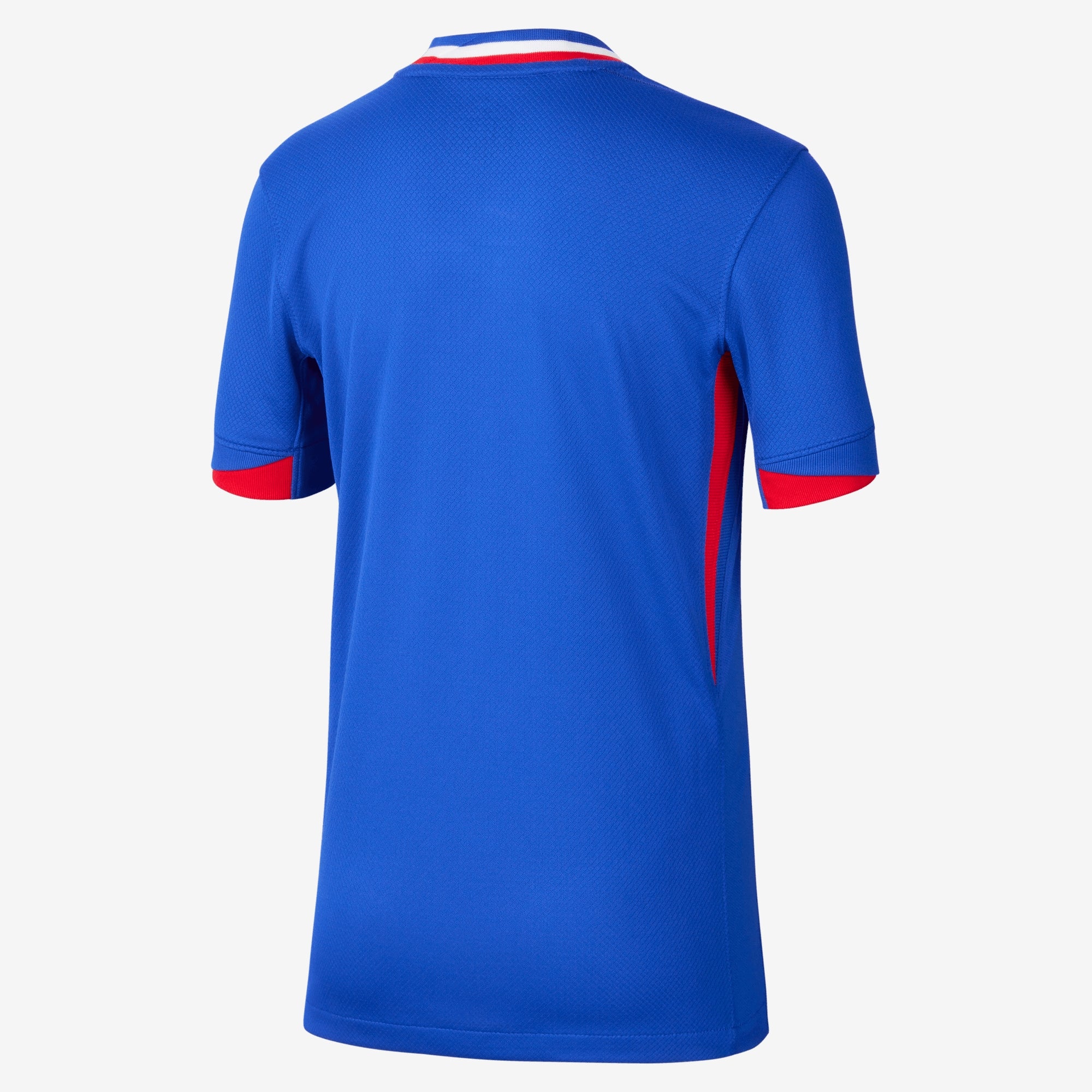 Nike FFF 2024 Stadium Home Big Kids' Dri-FIT Soccer Replica Jersey - Bright Blue/University Red/White