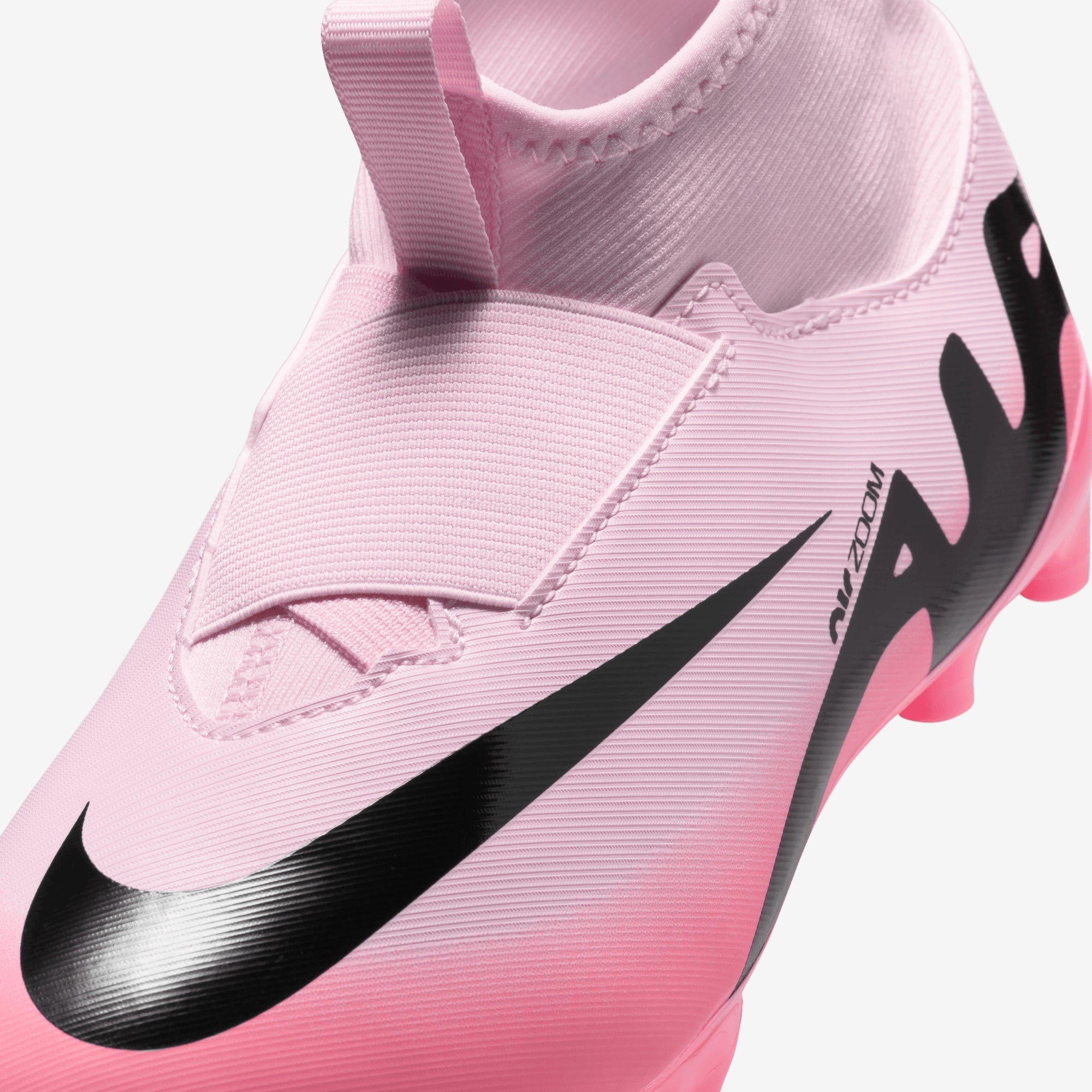 Nike Jr. Mercurial Superfly 9 Academy Little/Big Kids' MG High-Top Soccer Cleats - Pink Foam/Black