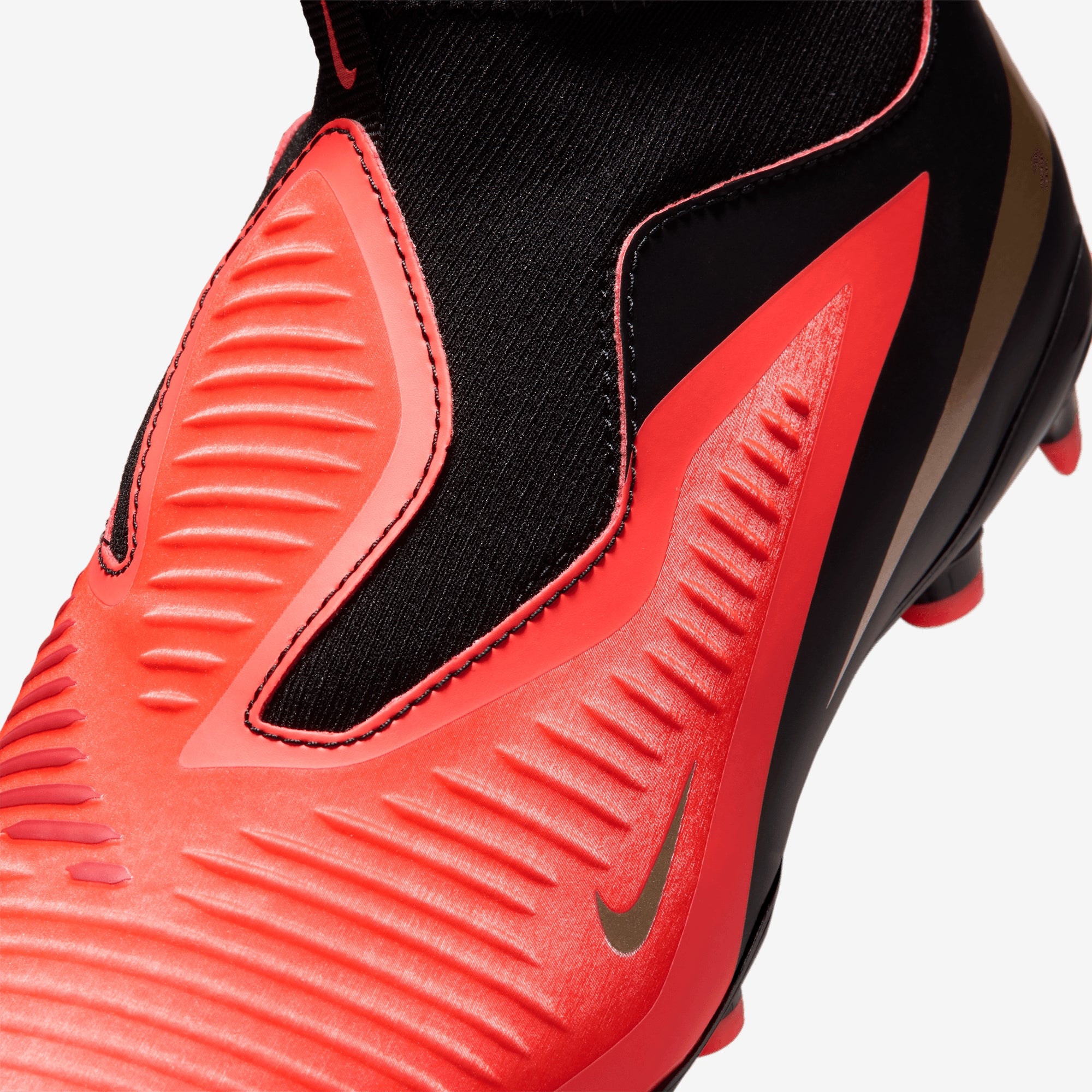 Nike Jr. Phantom 6 High Academy Big Kids' Multi-Ground Soccer Cleats - Bright Crimson/Black-Bright Crimson