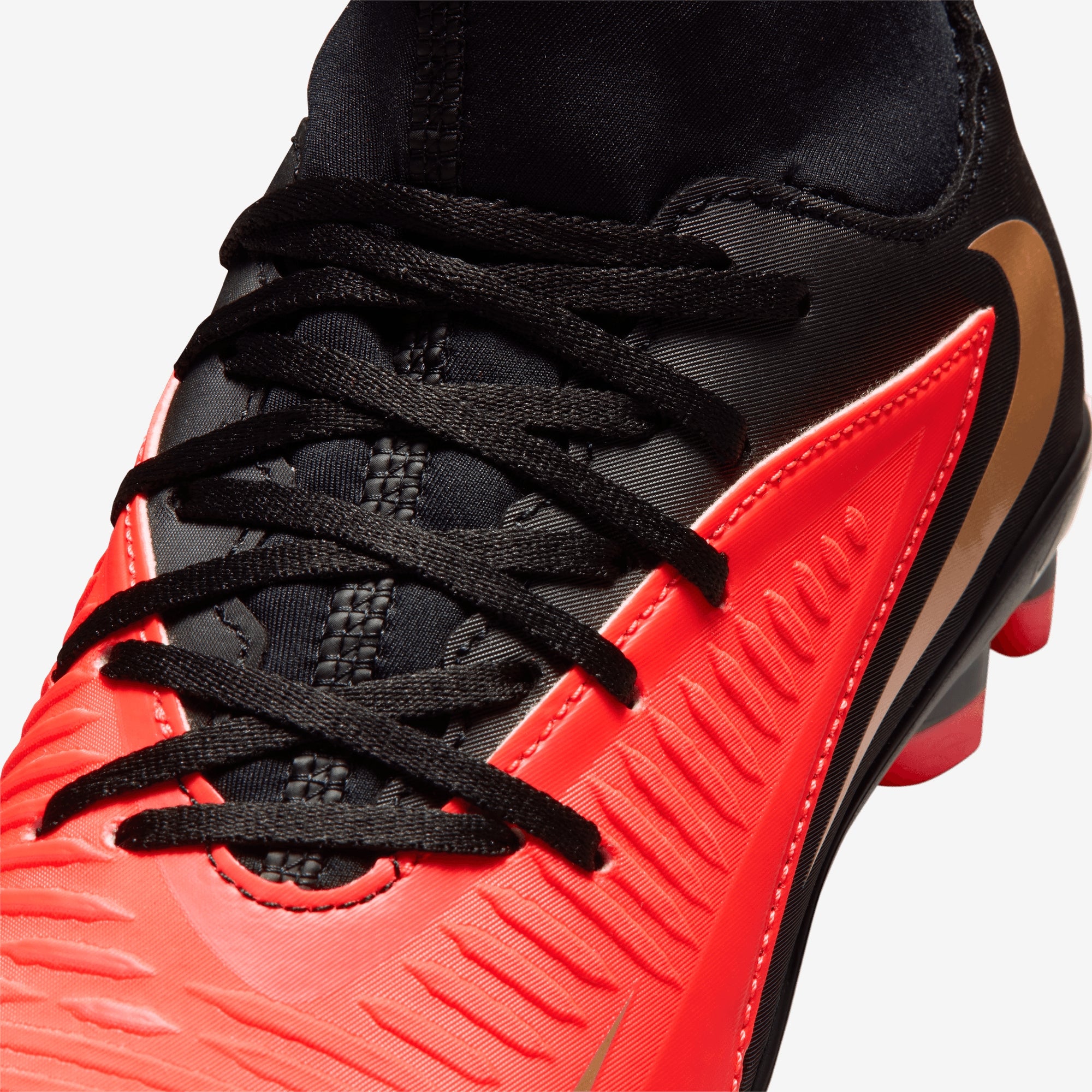 Nike Jr. Phantom 6 High Club Big Kids' Multi-Ground Soccer Cleats - Bright Crimson/Black-Bright Crimson