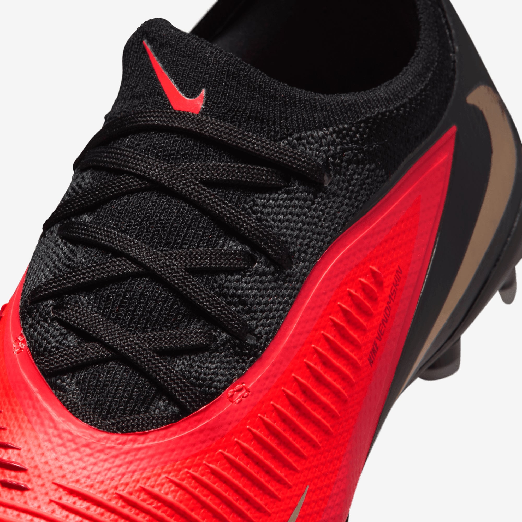 Nike Jr. Phantom 6 Low Pro Big Kids' Multi-Ground Soccer Cleats - Bright Crimson/Black-Bright Crimson