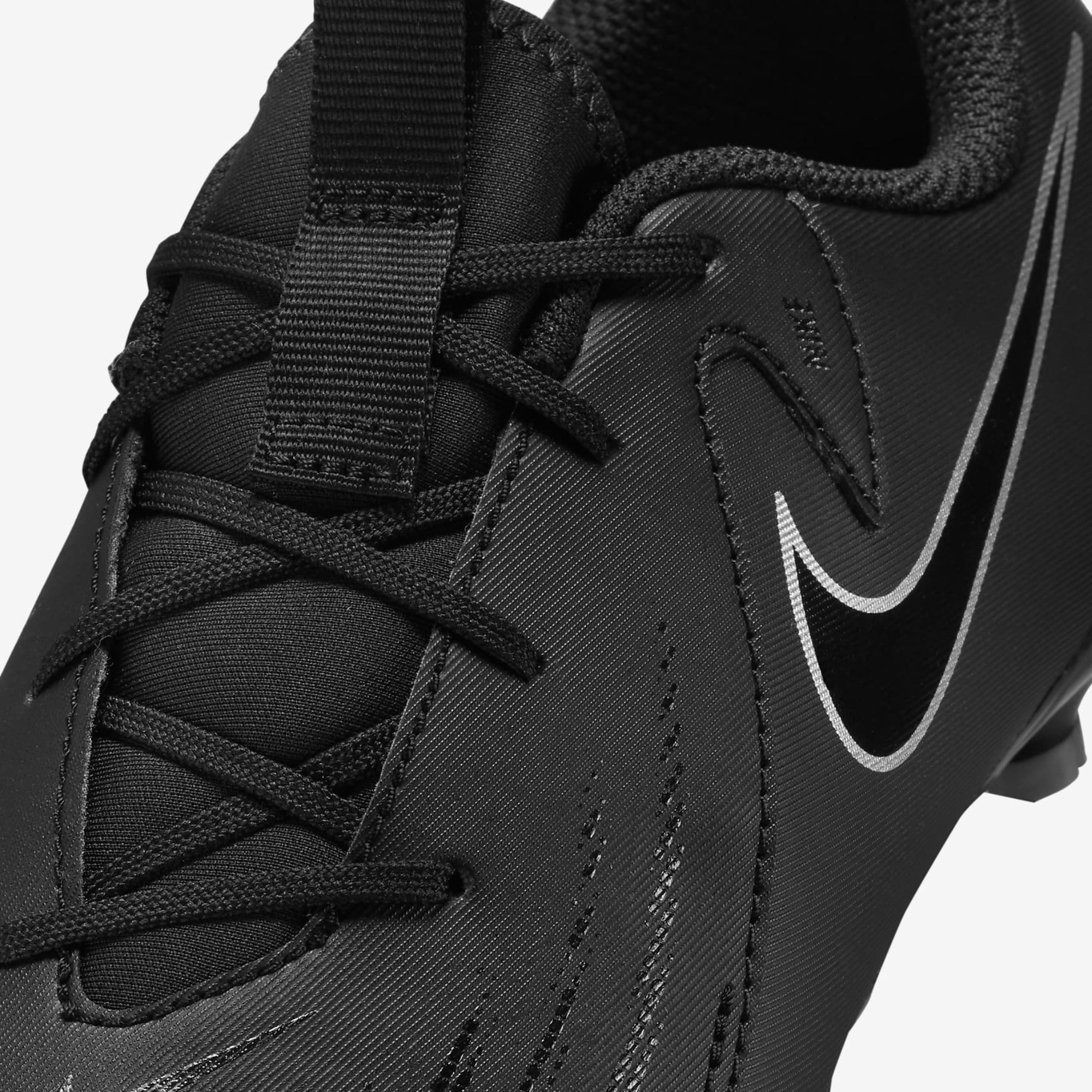 Nike Jr. Phantom GX 2 Academy Little/Big Kids' MG Low-Top Soccer Cleats - Black/Black