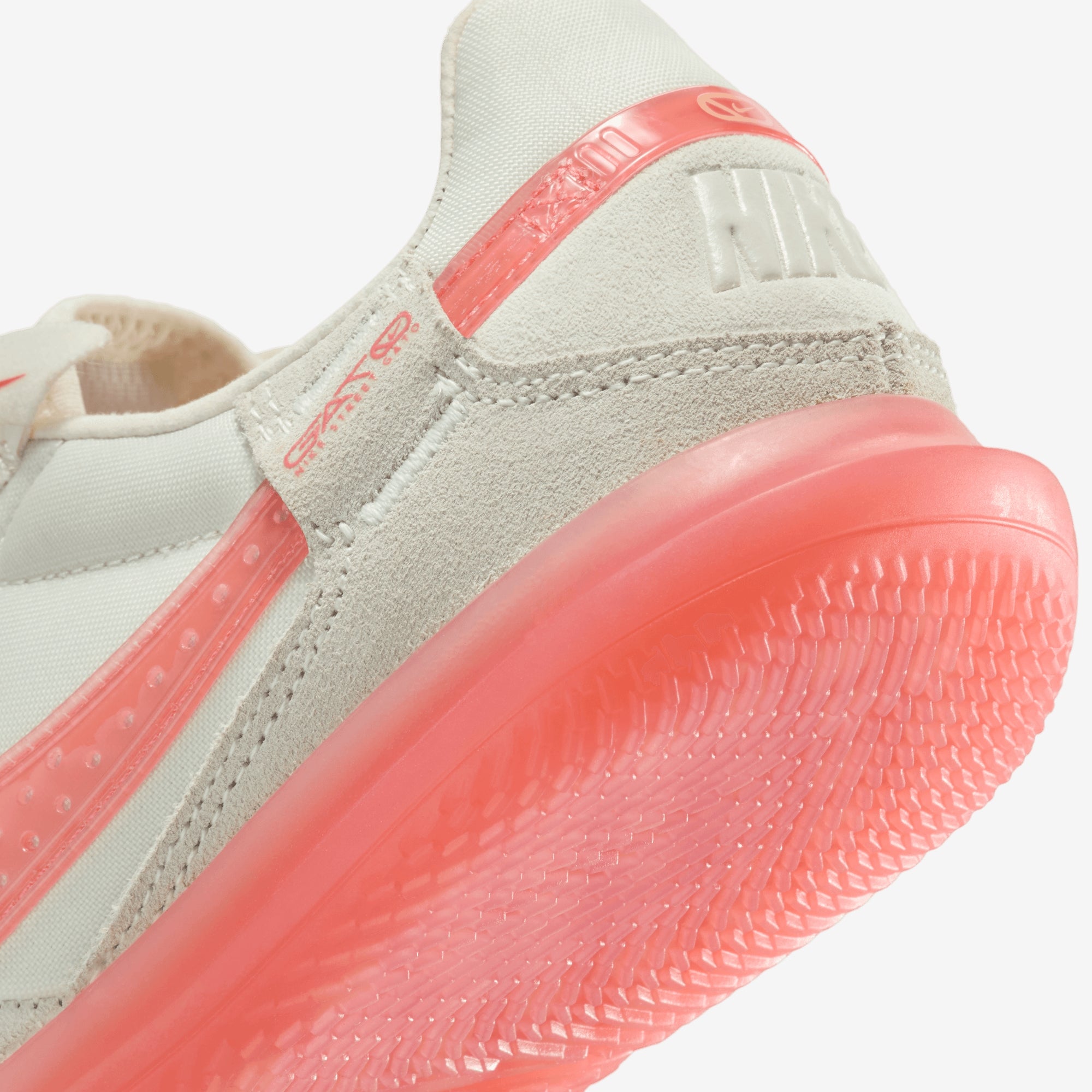 Nike Jr. Streetgato Little/Big Kids' Low-Top Soccer Shoes - Pale Ivory/Apricot Agate