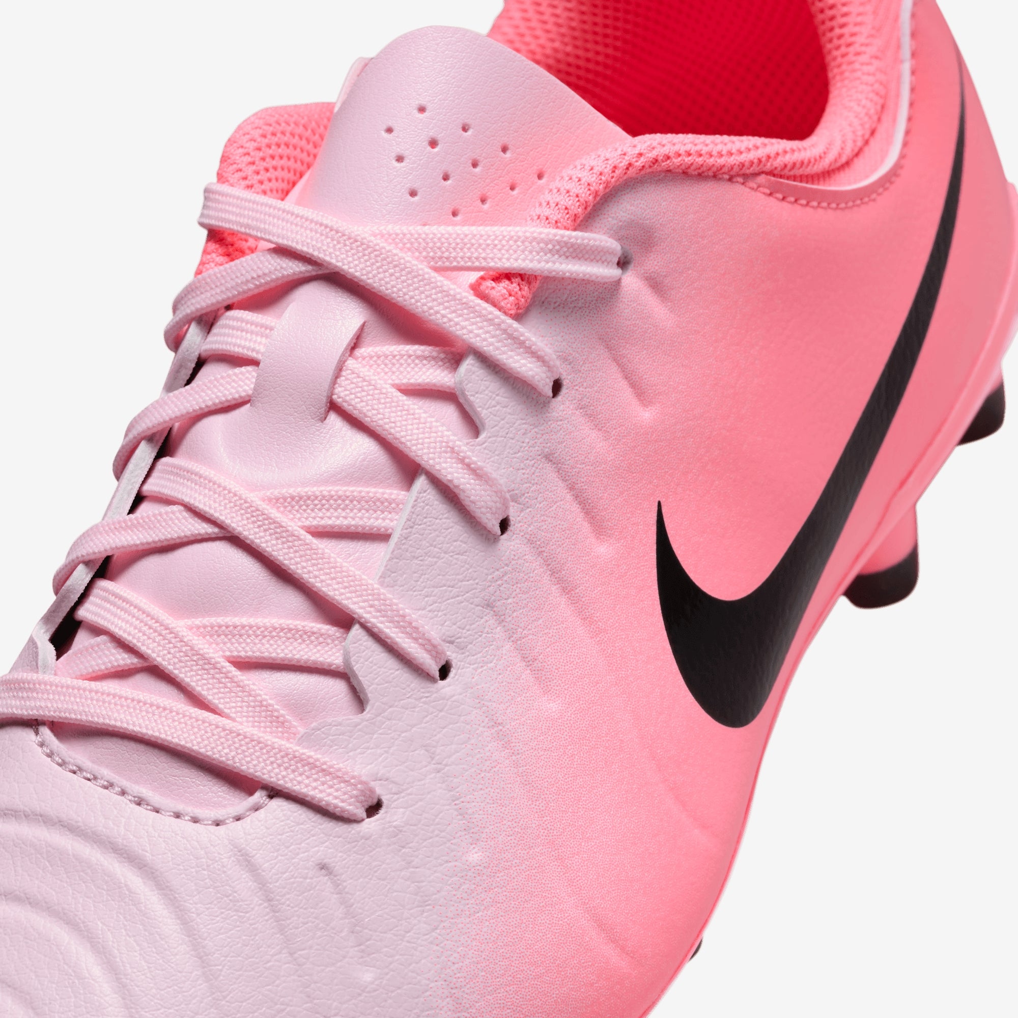 Nike Jr. Tiempo Legend 10 Academy Little/Big Kids' MG Low-Top Soccer Cleats - Pink Foam/Black