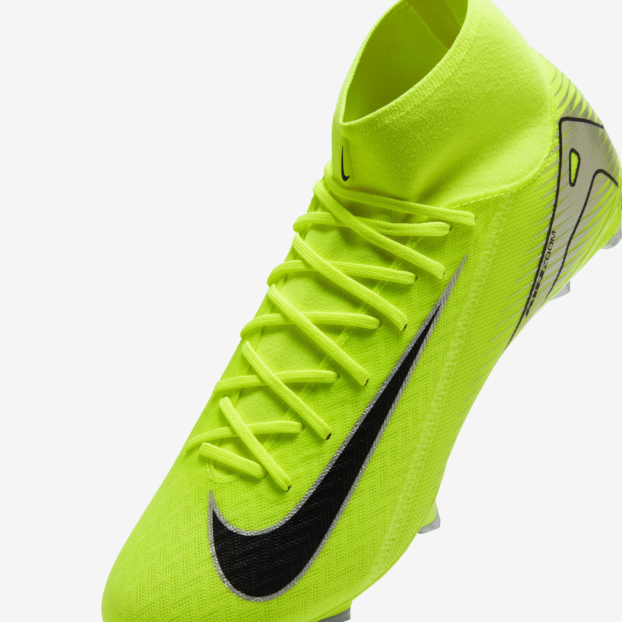 Nike Mercurial Superfly 10 Academy MG High-Top Soccer Cleats - Volt/Black