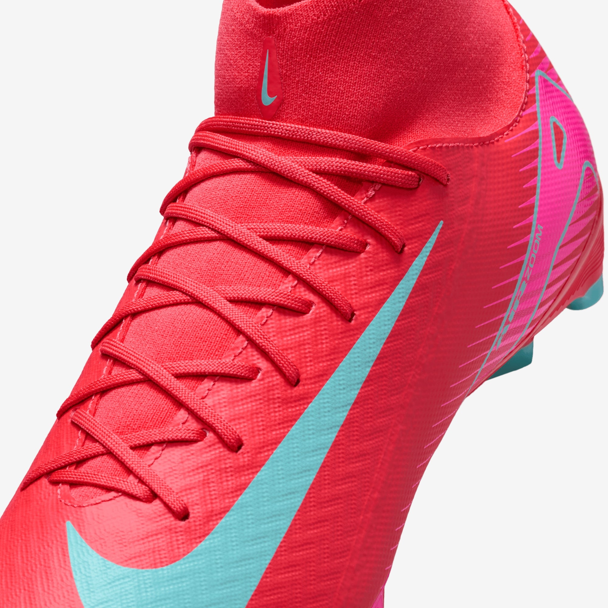 Nike Mercurial Superfly 10 Academy MG High-Top Soccer Cleats - Ember Glow/Aurora Green