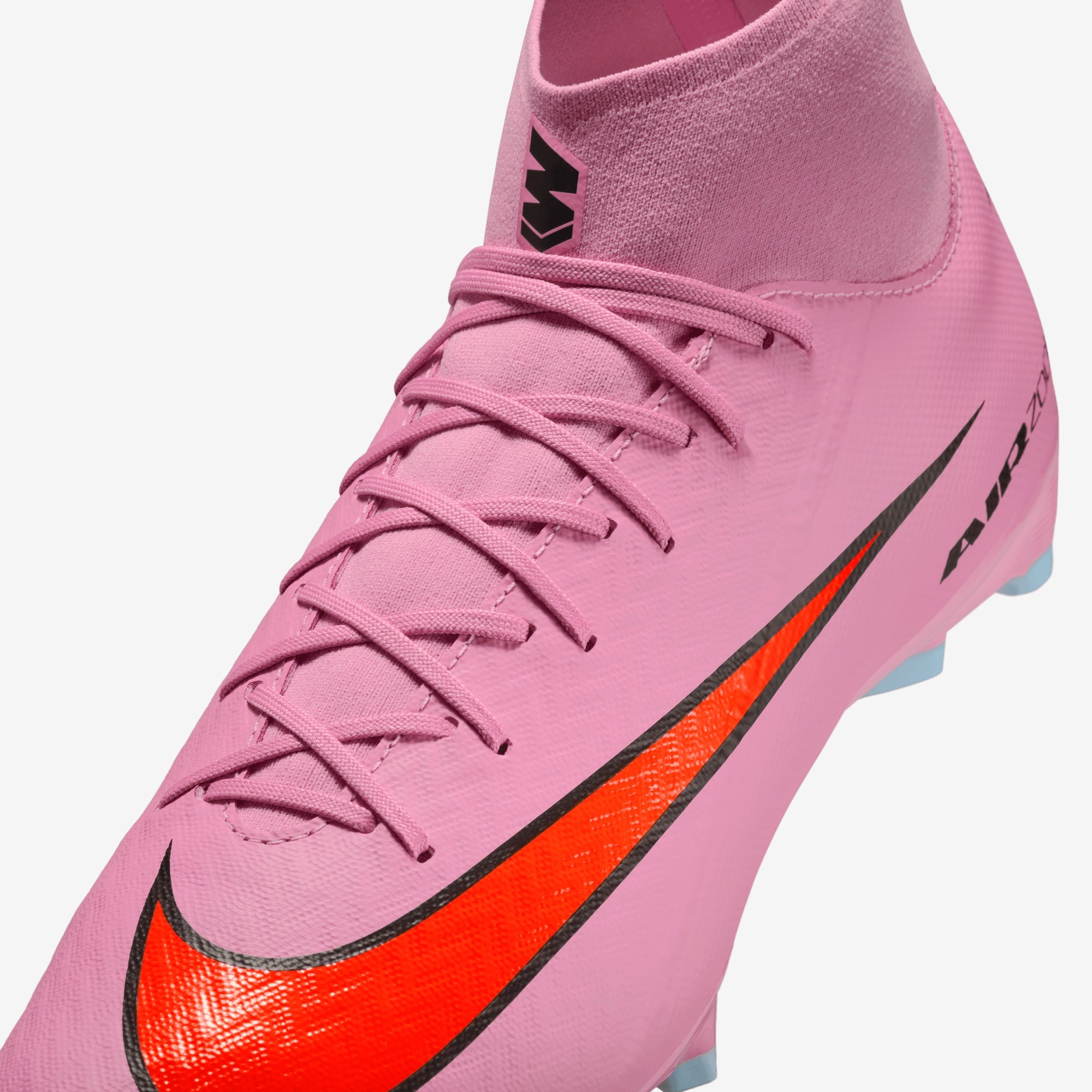 Nike Mercurial Superfly 10 Academy Multi-Ground High-Top Soccer Cleats - Magic Flamingo/Black-Total Crimson
