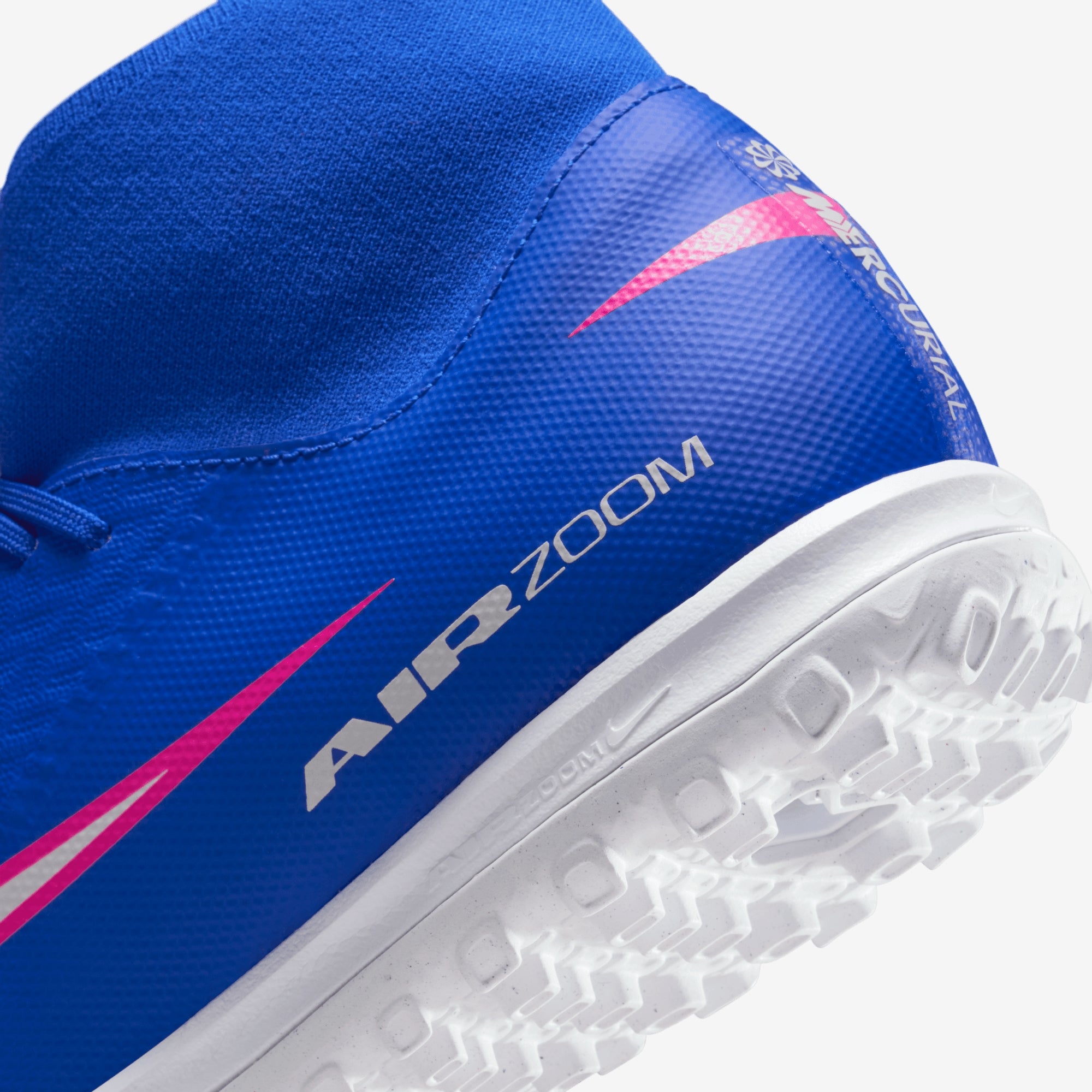 Nike Mercurial Superfly 10 Academy Turf High-Top Soccer Shoes (Blue)