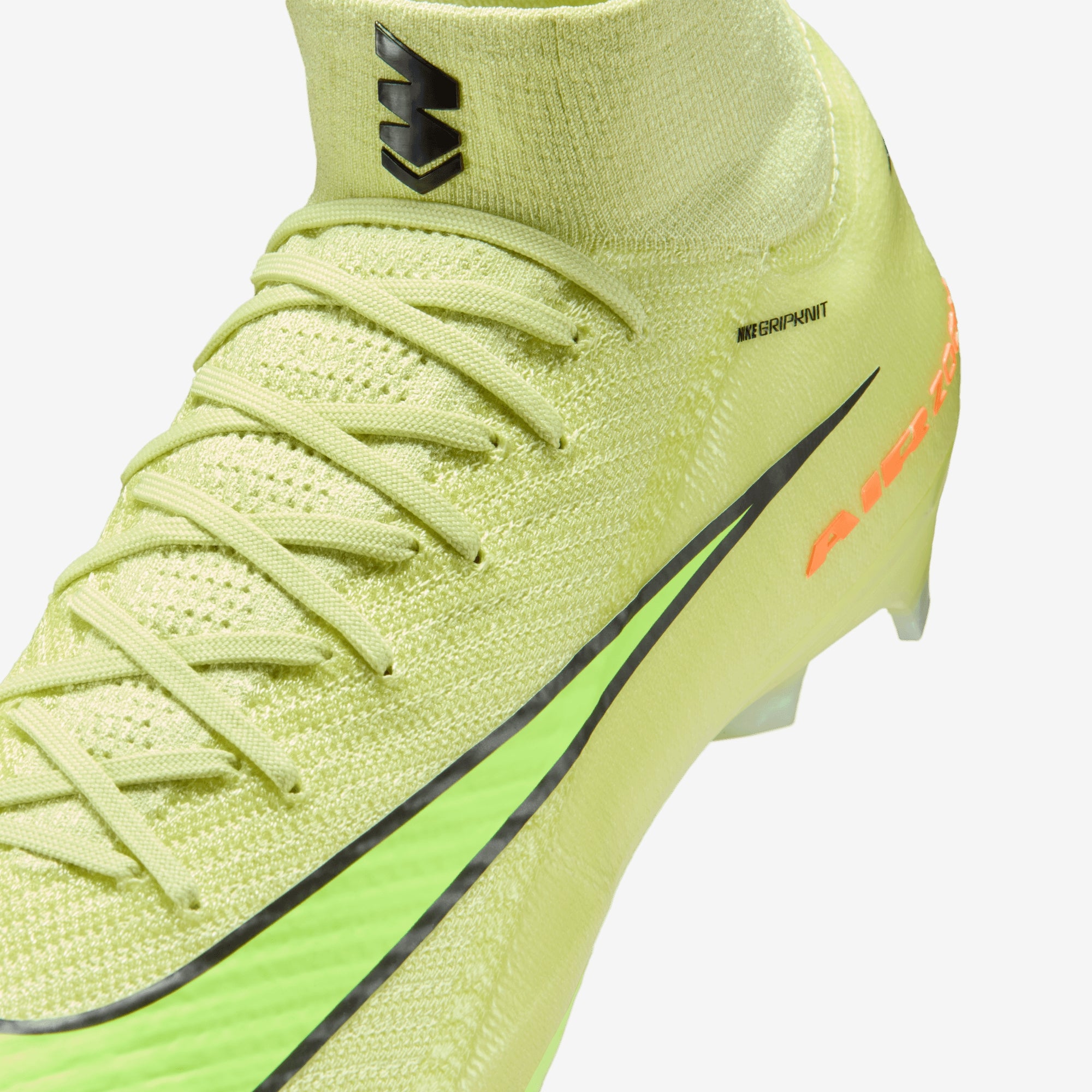Nike Mercurial Superfly 10 Elite Firm-Ground High-Top Soccer Cleats - Limelight/Volt-Hyper Crimson