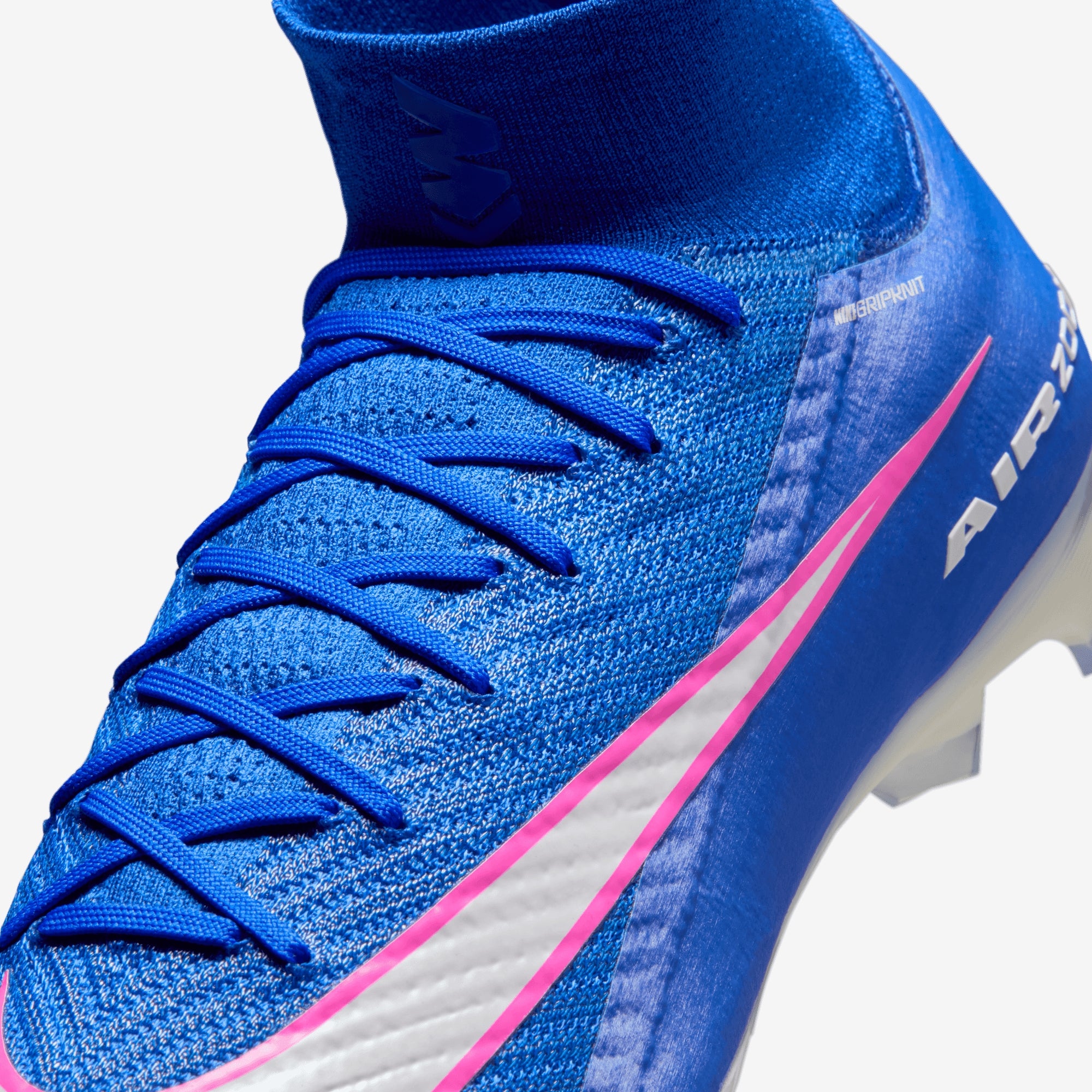 Nike Mercurial Superfly 10 Elite Firm-Ground High-Top Soccer Cleats - Racer Blue/White