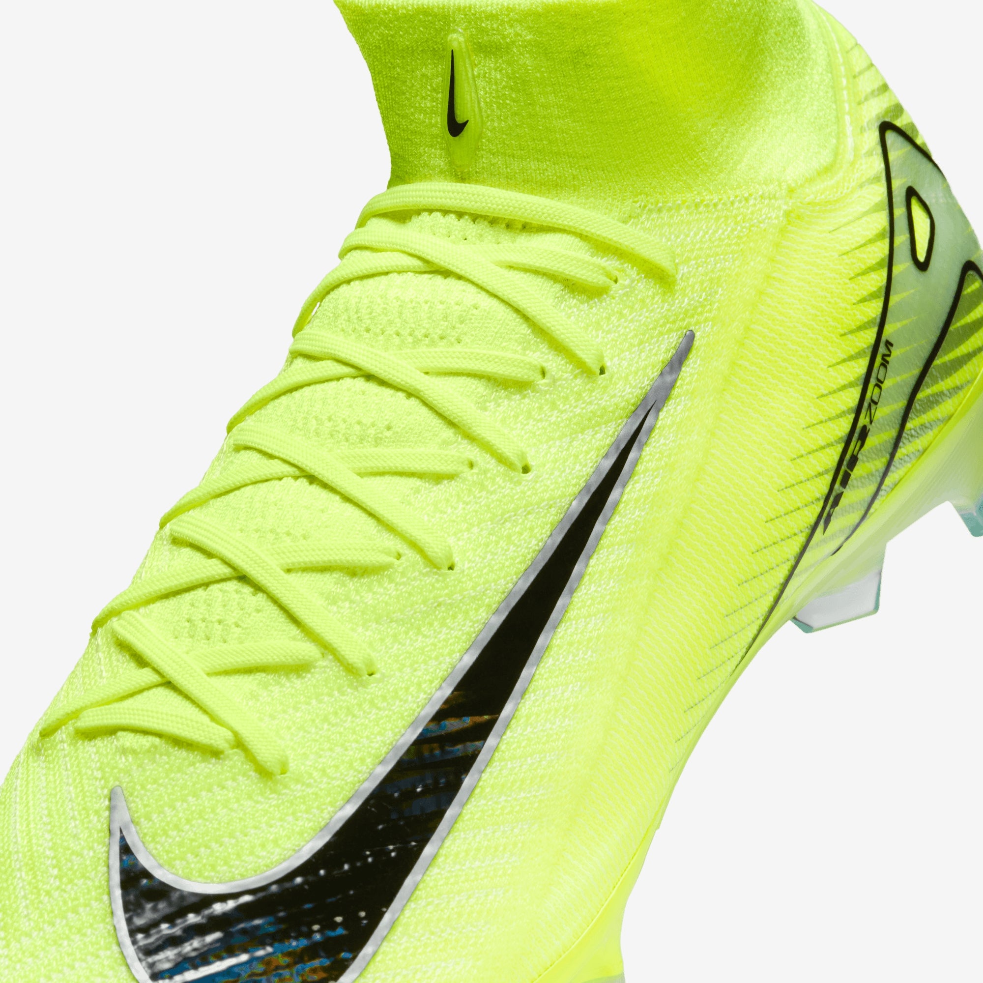 Nike Mercurial Superfly 10 Elite FG High-Top Soccer Cleats - VOLT/BLACK