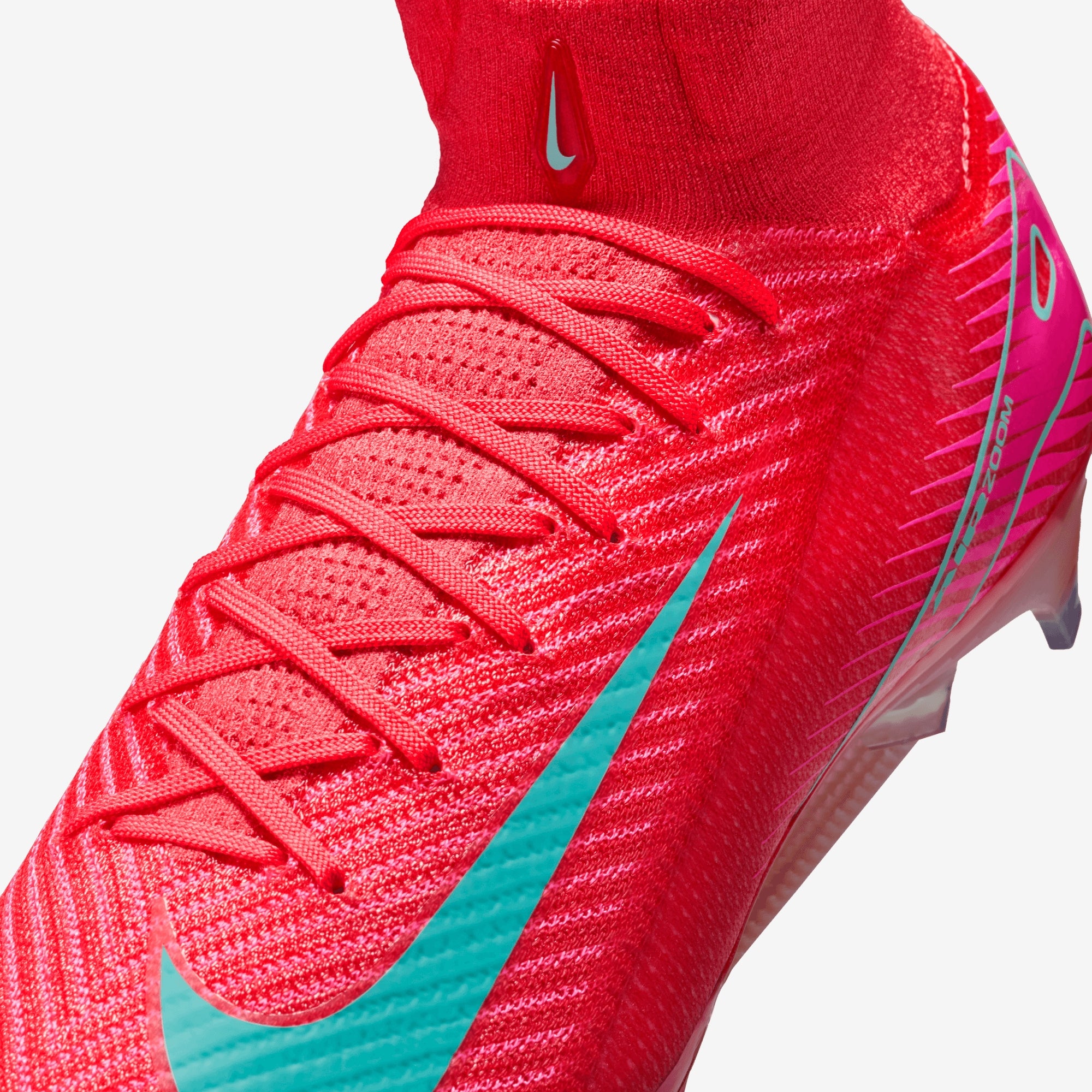 Nike Mercurial Superfly 10 Elite FG High-Top Soccer Cleats - Ember Glow/Aurora Green